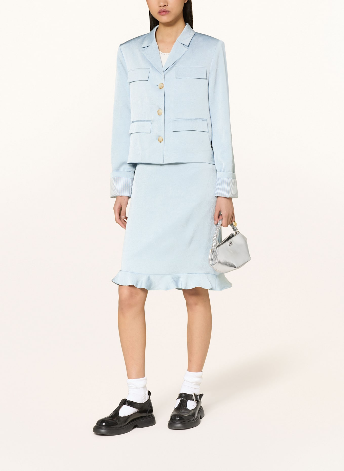 BAUM UND PFERDGARTEN Kastenjacke BENTHE: HELLBLAU