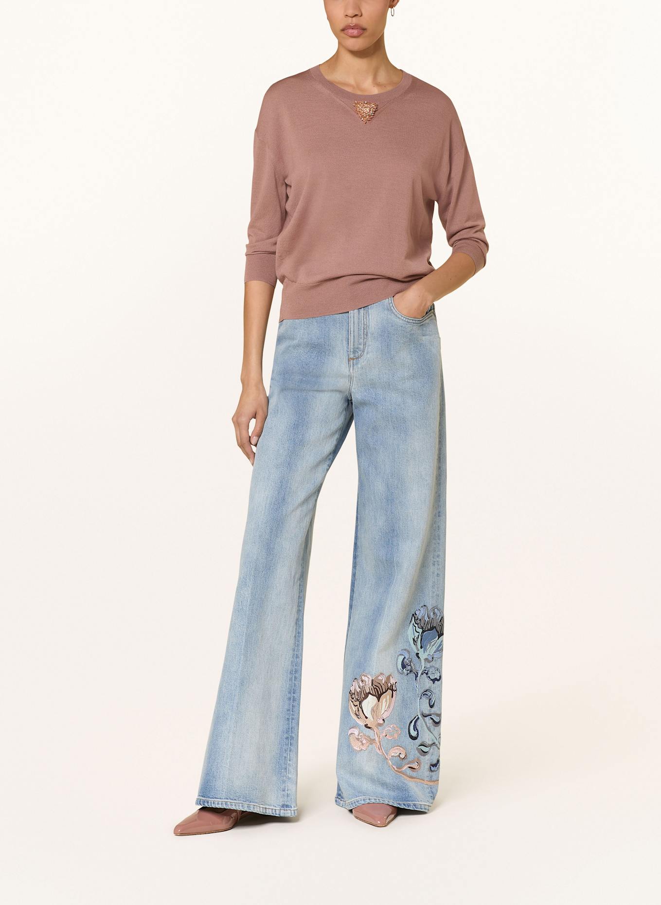 DOROTHEE SCHUMACHER Pullover REFINED ESSENTIALS mit Schmuckperlen: ALTROSA