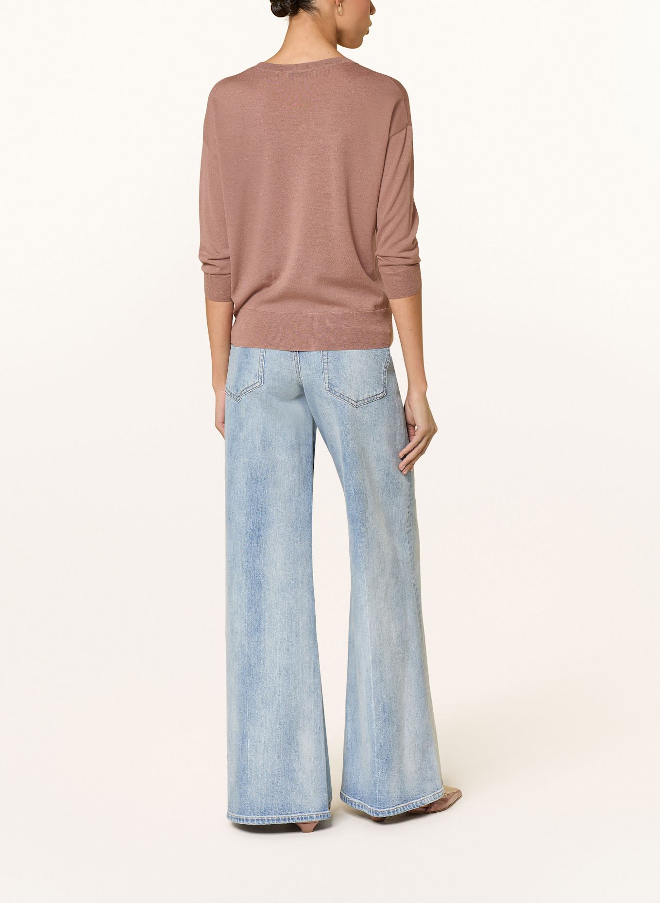 DOROTHEE SCHUMACHER Pullover REFINED ESSENTIALS mit Schmuckperlen: ALTROSA