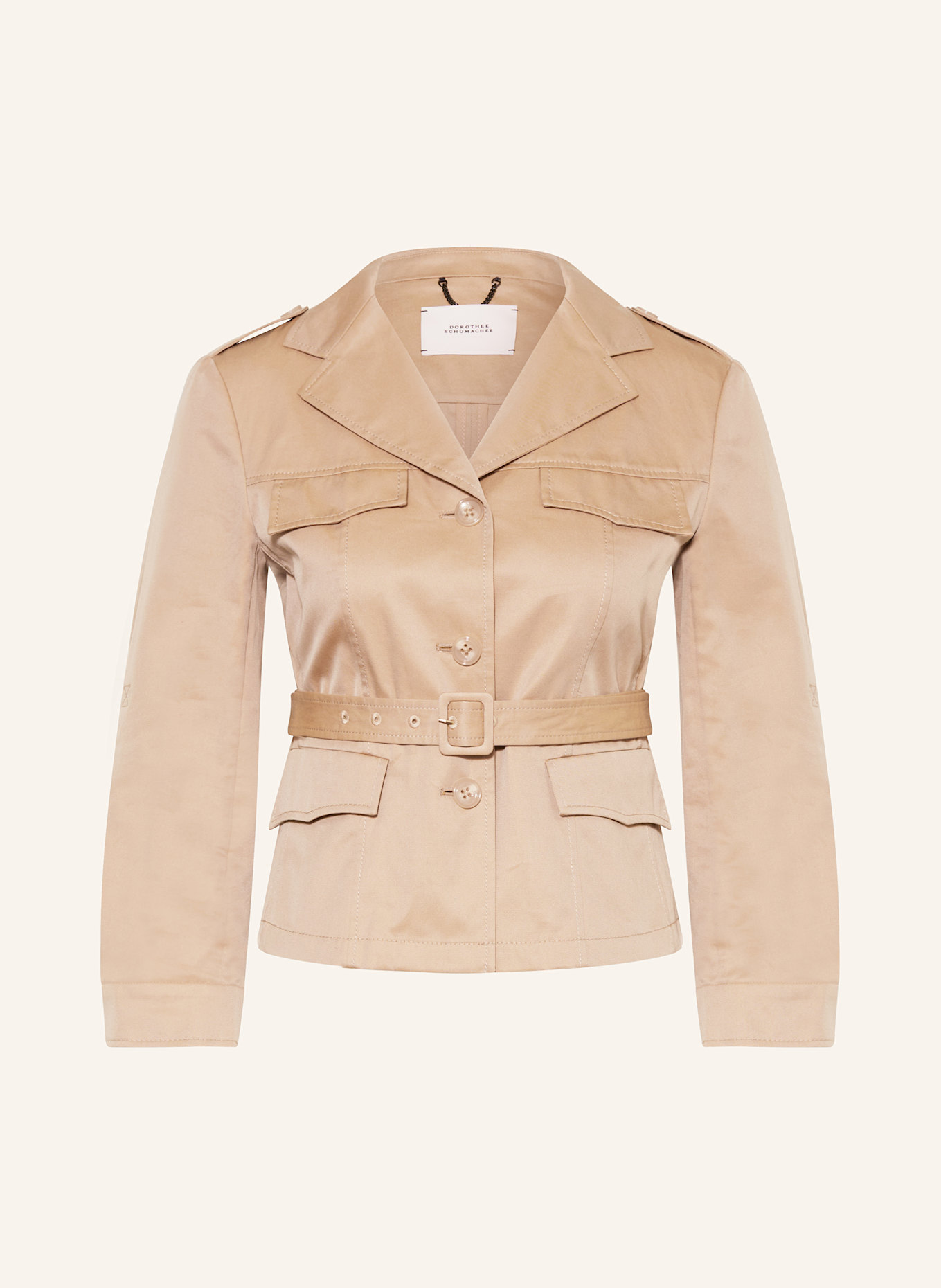 DOROTHEE SCHUMACHER Jacke LUXURY LAYER: CAMEL