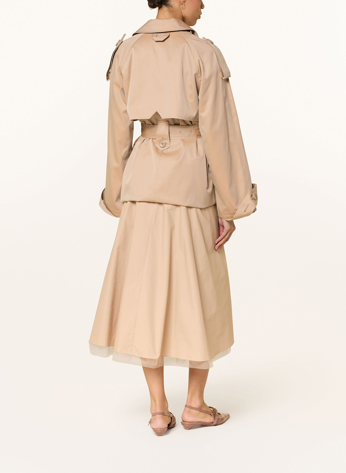 DOROTHEE SCHUMACHER Trenchcoat LUXURY LAYER: CAMEL