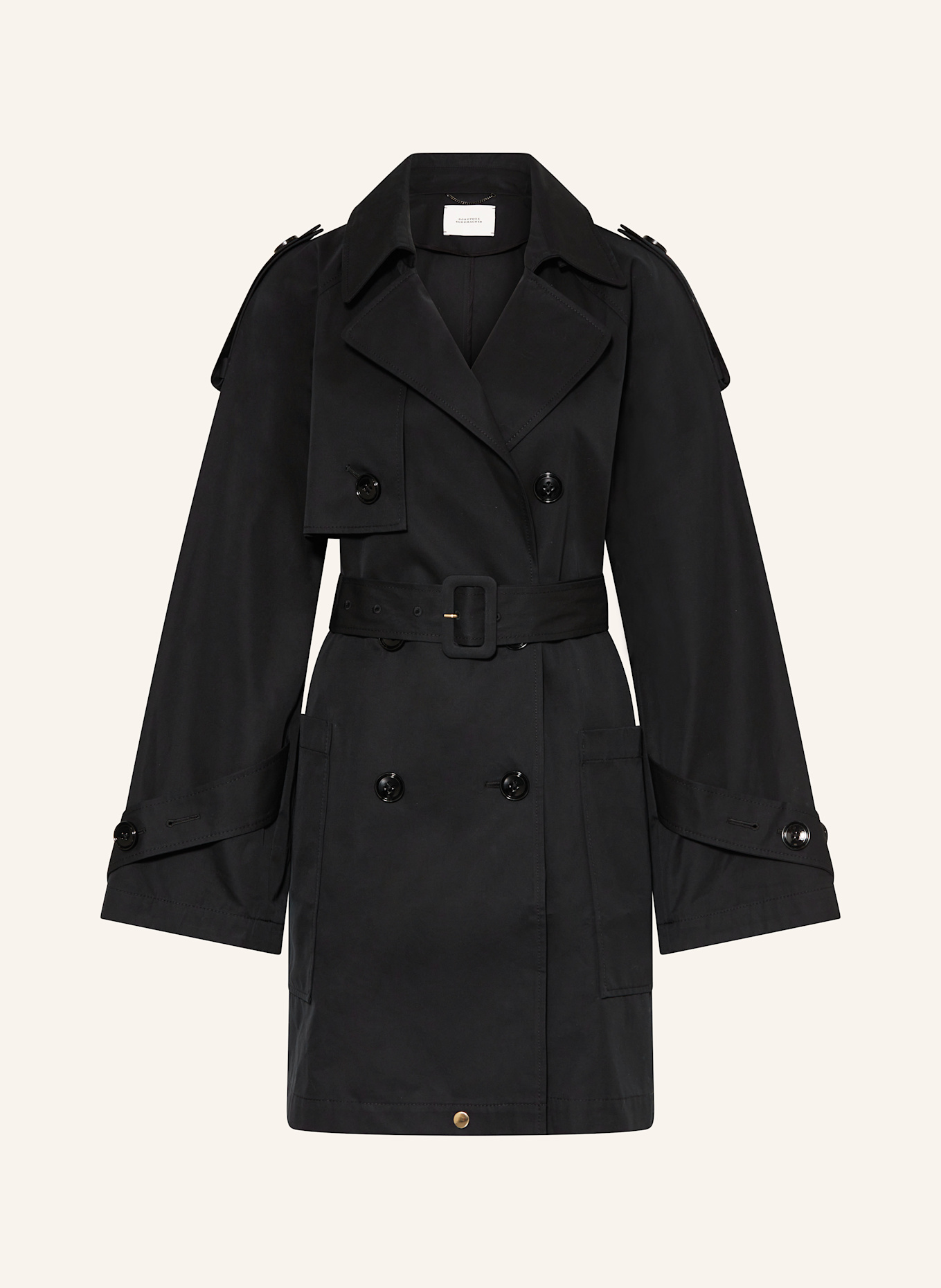 DOROTHEE SCHUMACHER Trenchcoat LUXURY LAYER: SCHWARZ