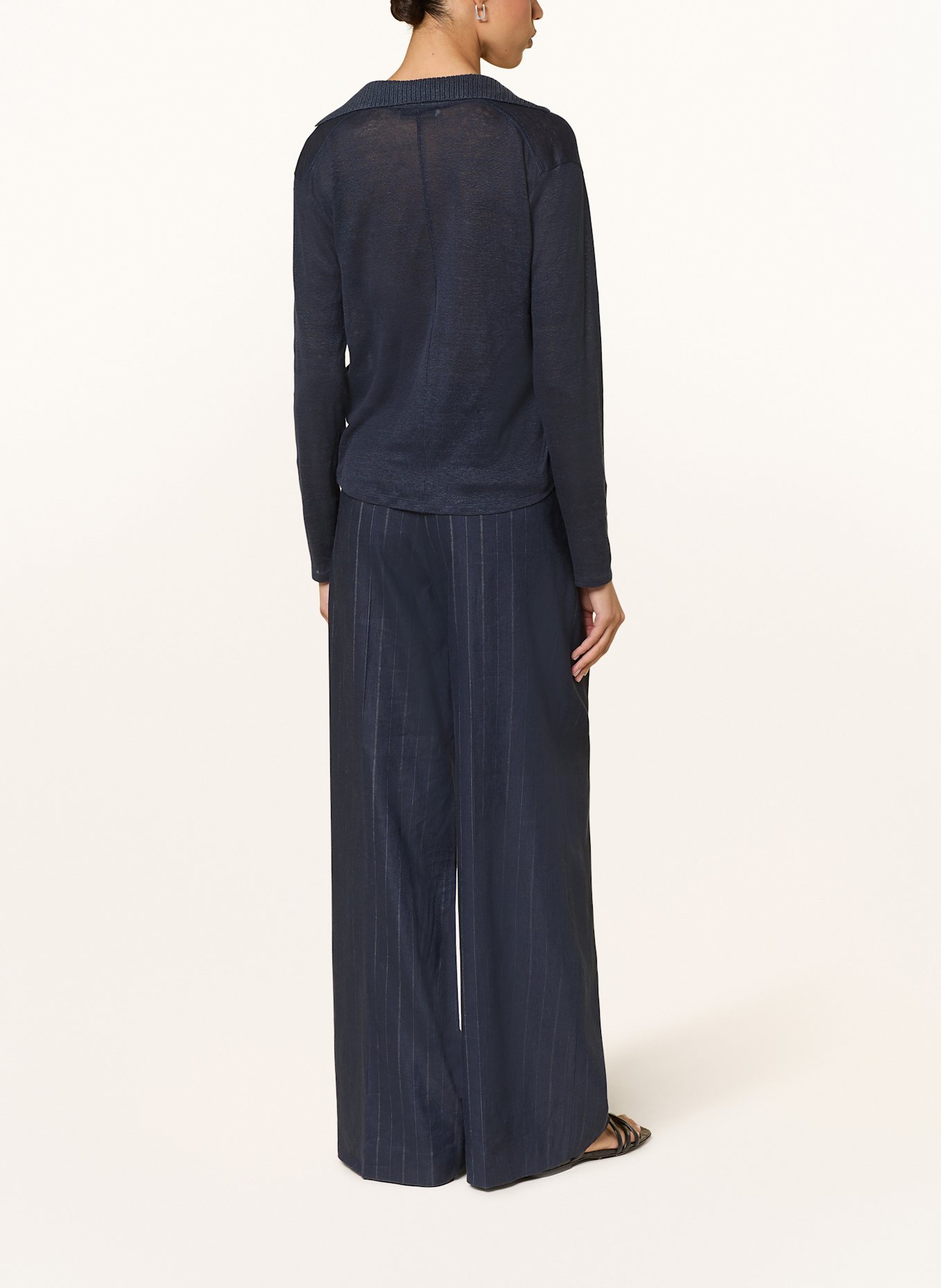 DOROTHEE SCHUMACHER Longsleeve NATURAL EASE: DUNKELBLAU