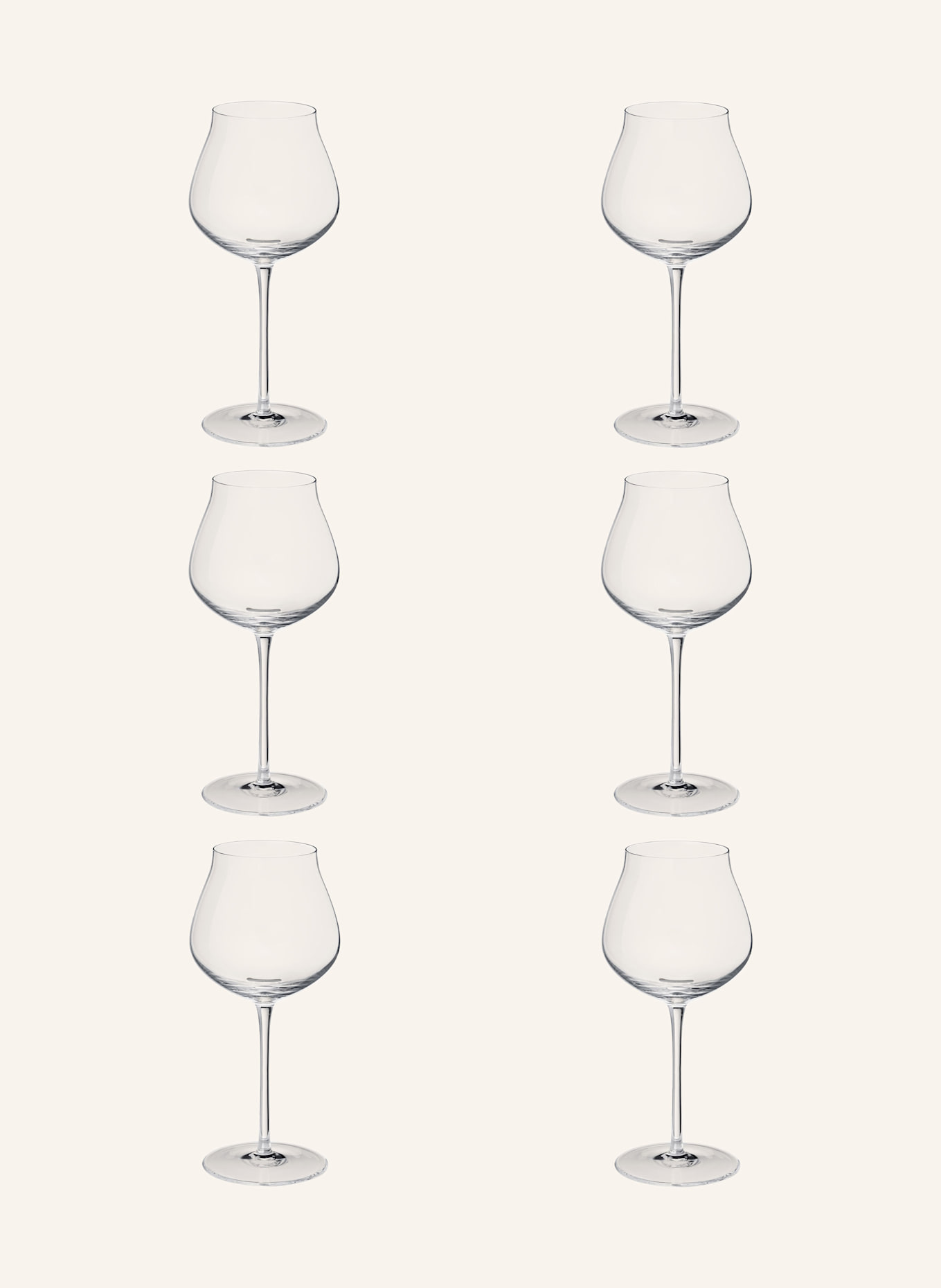 GEORG JENSEN 6er-Set Weingläser SKY: WEISS