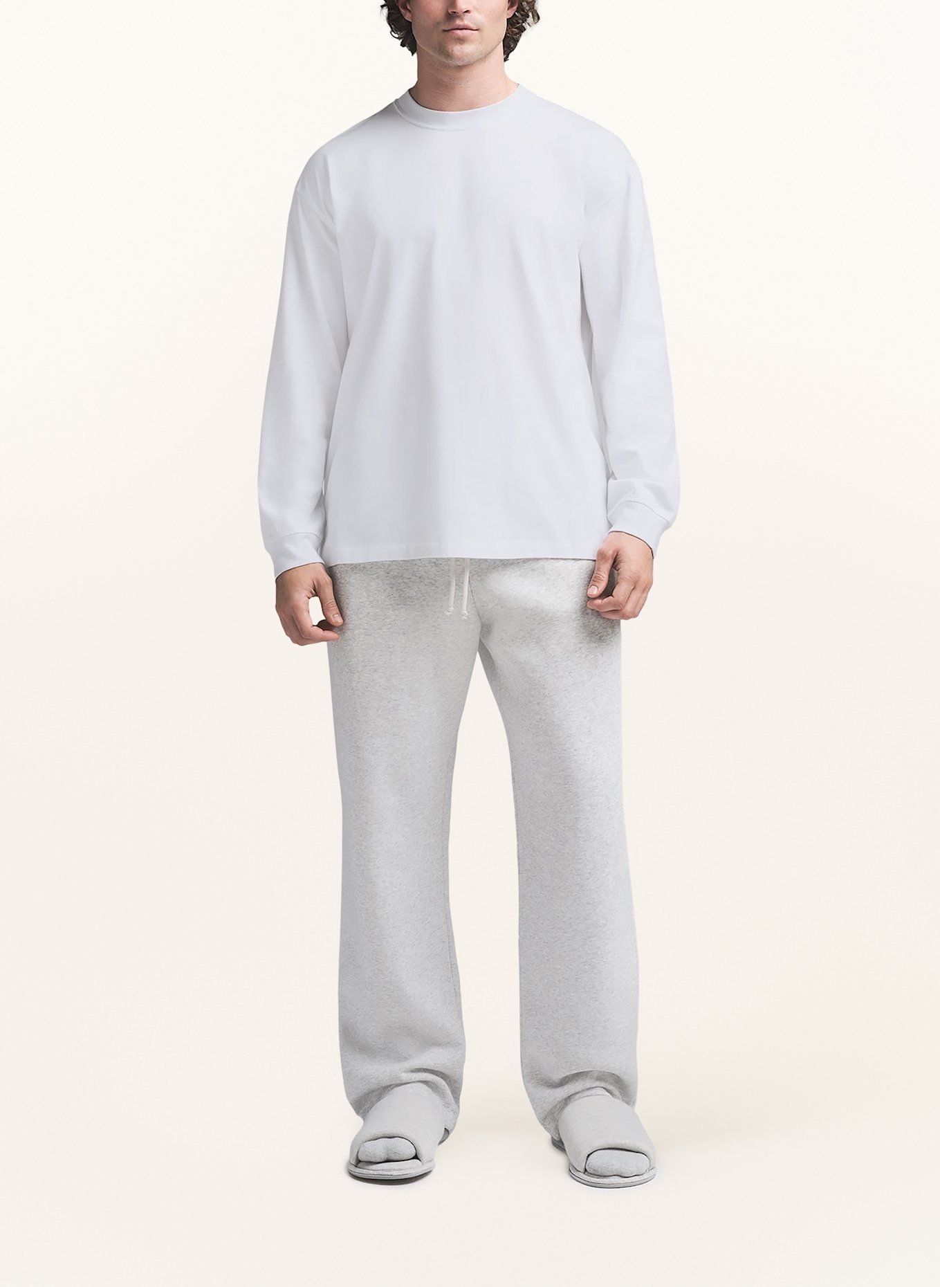 SKIMS Koszulka rekreacyjna HEAVYWEIGHT COTTON: BIAŁY