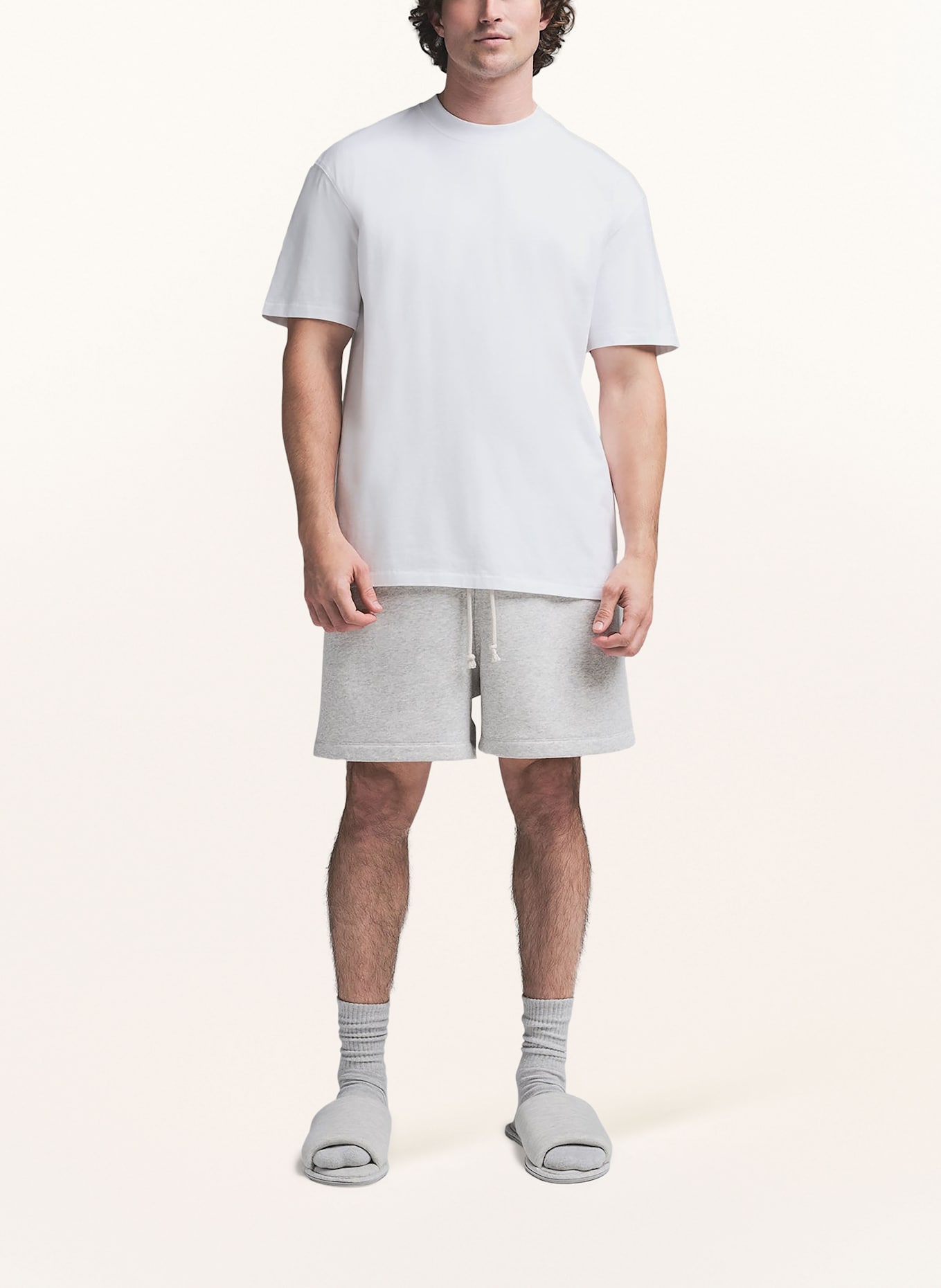 SKIMS Lounge-Shirt HEAVYWEIGHT COTTON: WEISS