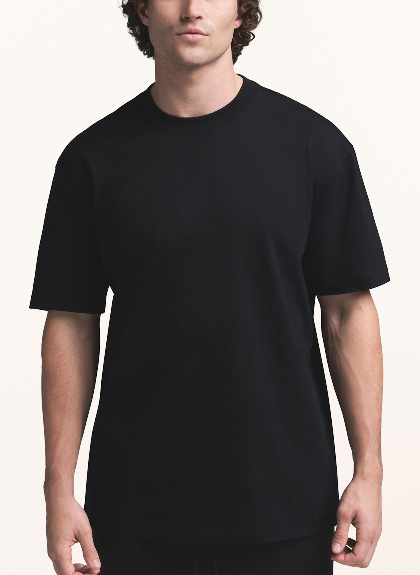 SKIMS Lounge-Shirt HEAVYWEIGHT COTTON: SCHWARZ