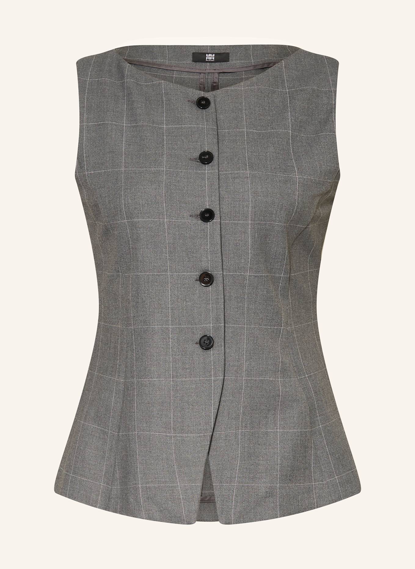 RIANI Blazerweste: DUNKELGRAU / WEISS