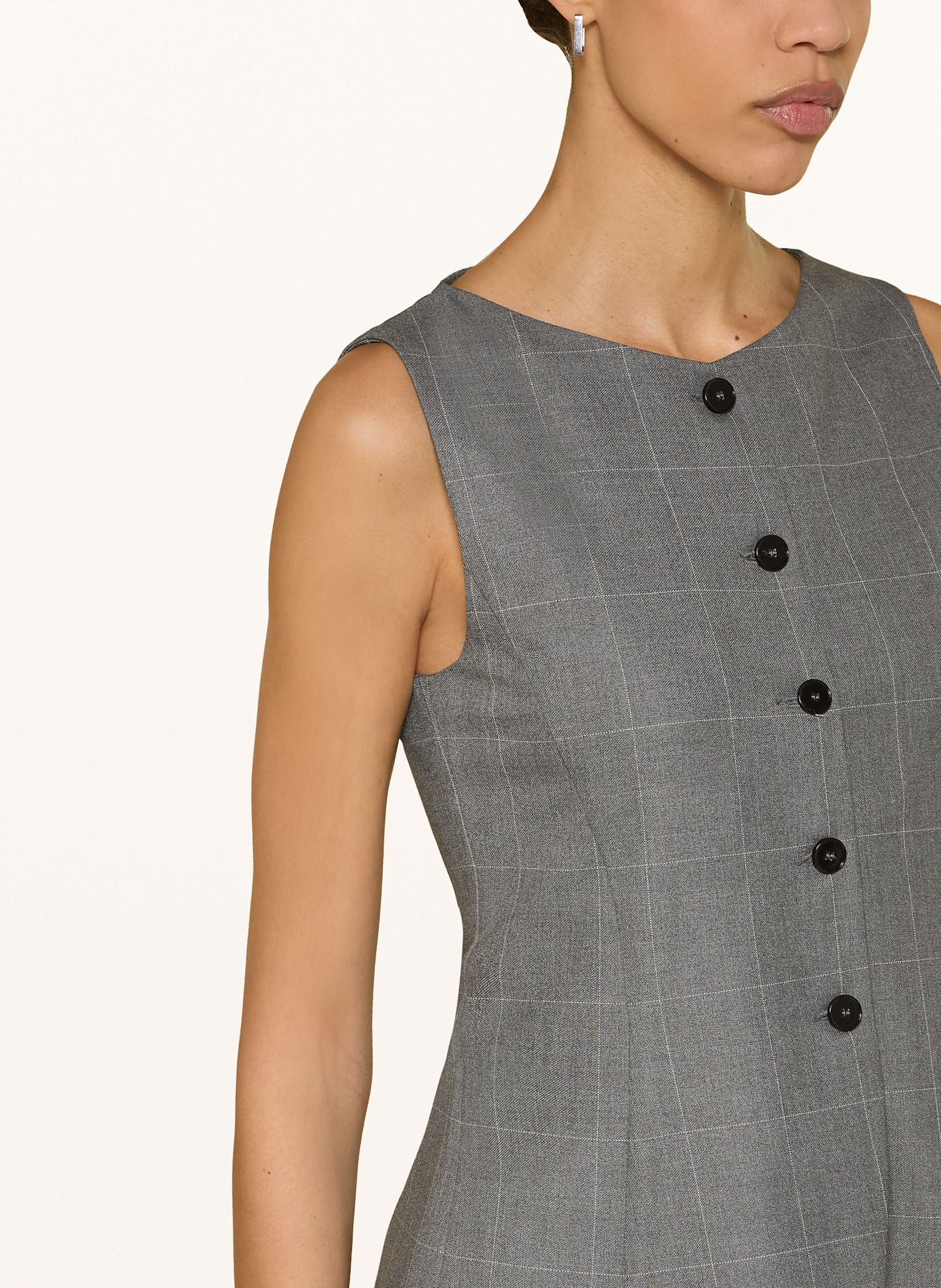 RIANI Blazerweste: DUNKELGRAU / WEISS
