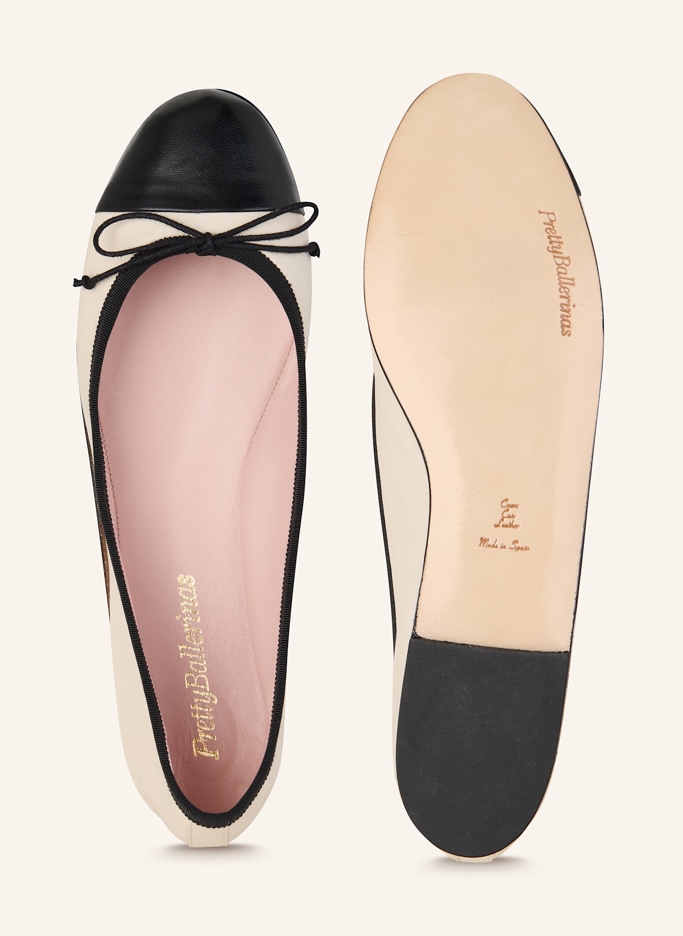 Pretty Ballerinas Ballerinas NICOLE: SCHWARZ / ECRU