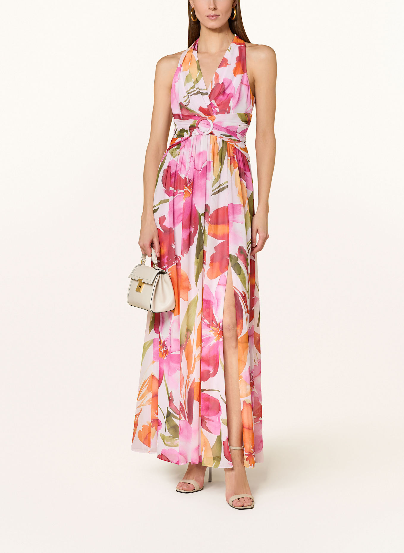 ADRIANNA PAPELL Evening dress: PINK/ RED/ GREEN