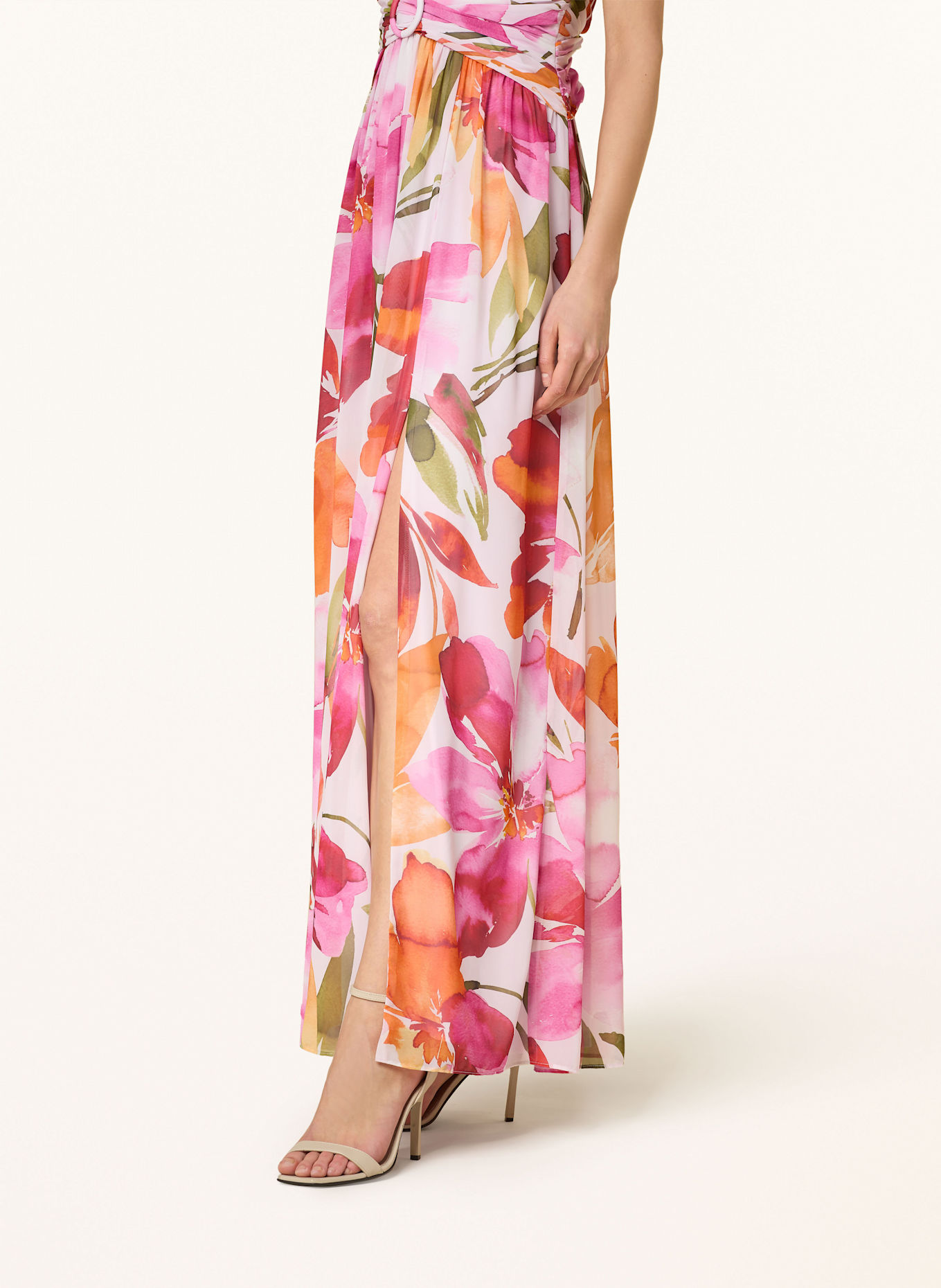 ADRIANNA PAPELL Evening dress: PINK/ RED/ GREEN