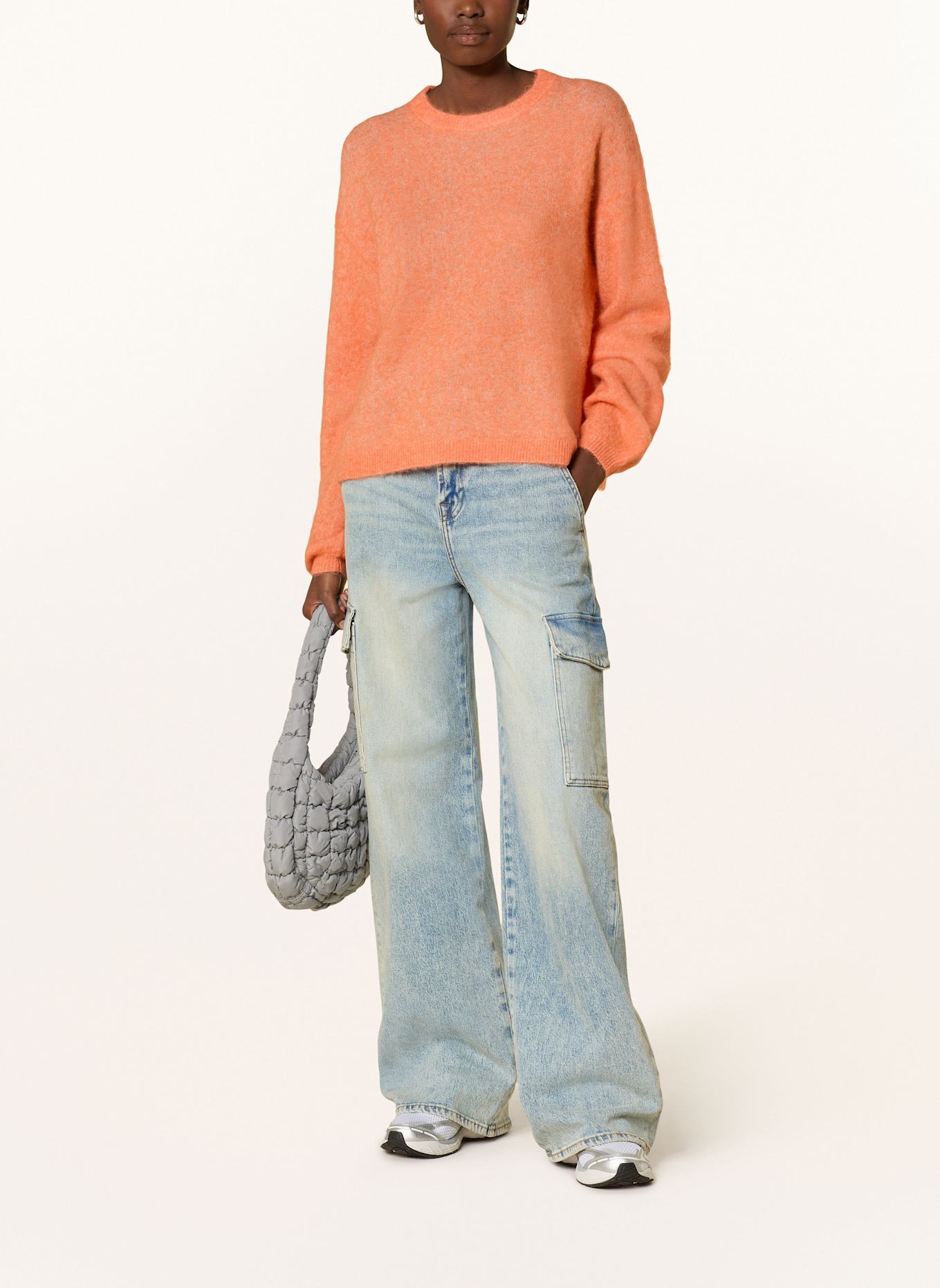 American Vintage Pullover mit Alpaka: ORANGE