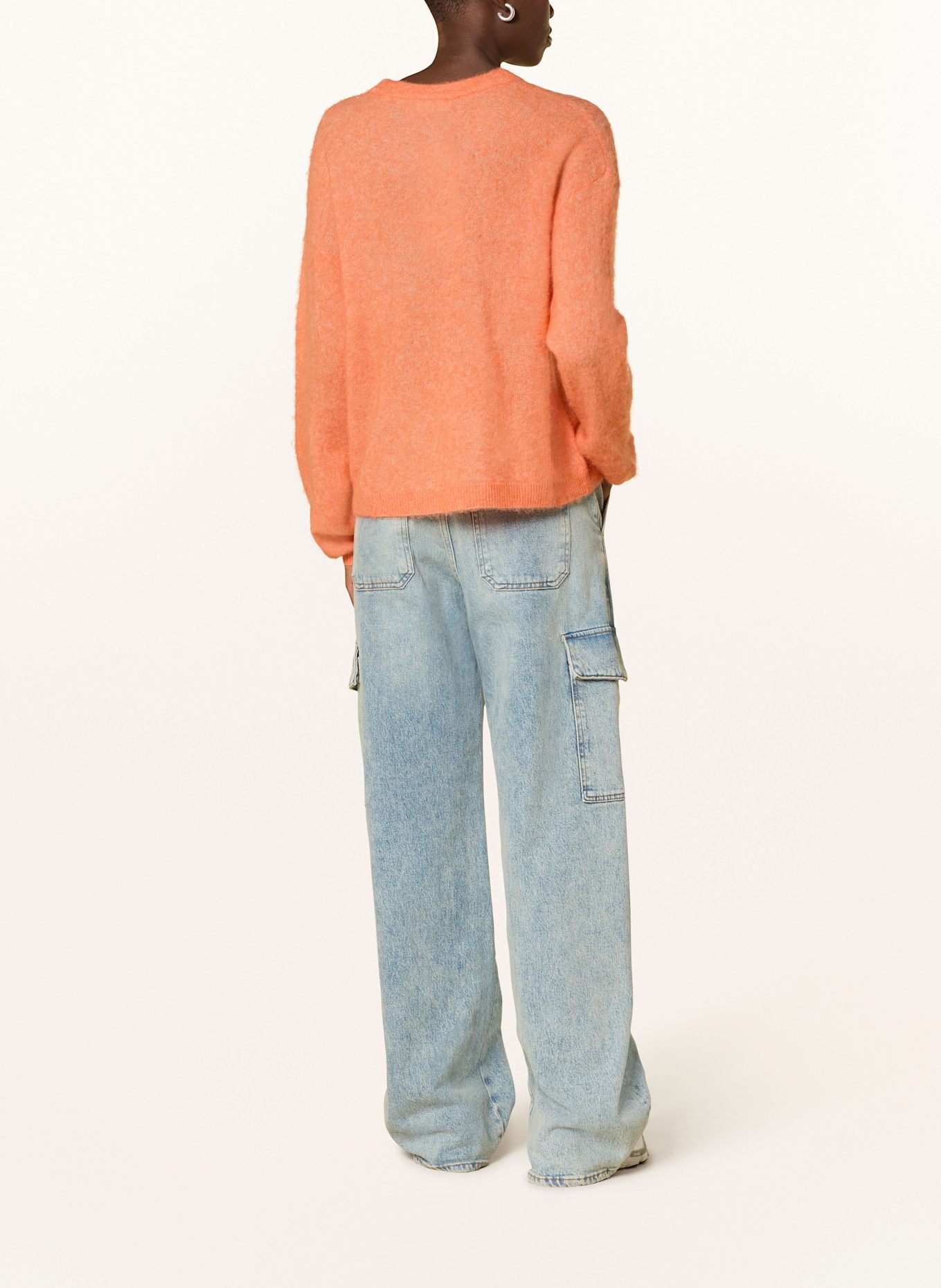 American Vintage Pullover mit Alpaka: ORANGE