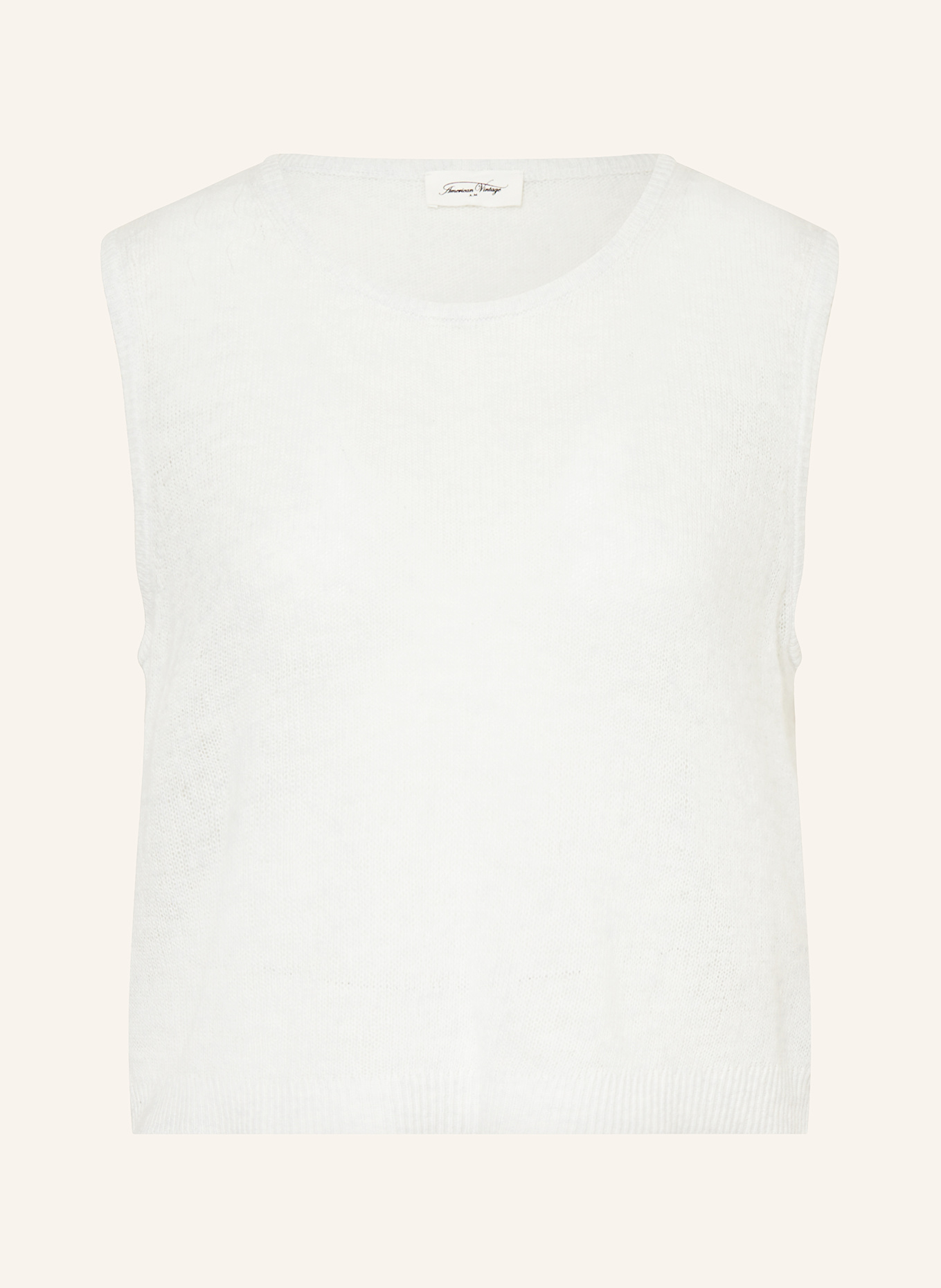 American Vintage Stricktop DUMY: WEISS
