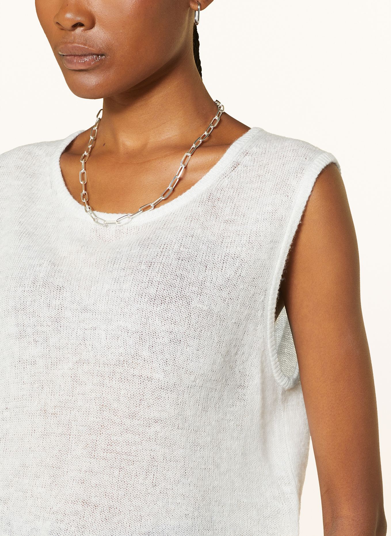 American Vintage Stricktop DUMY: WEISS