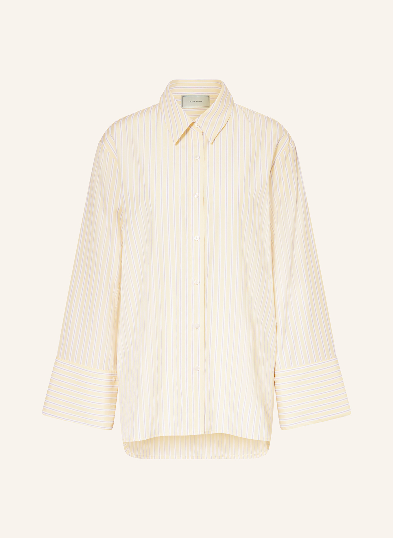 NEO NOIR Hemdbluse DITA: GELB / WEISS / GRAU