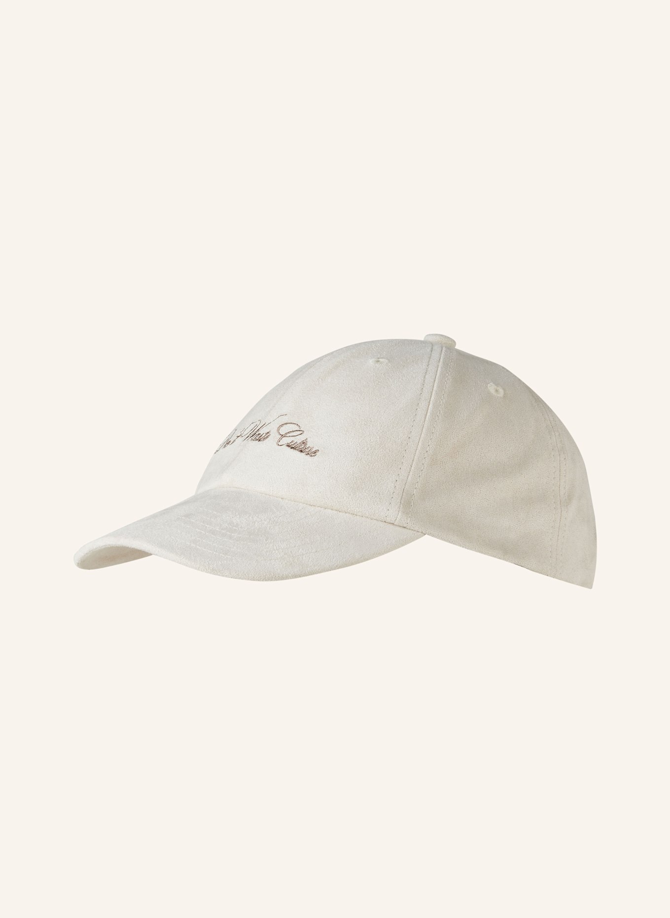 don't waste culture Cap in Lederoptik: CREME