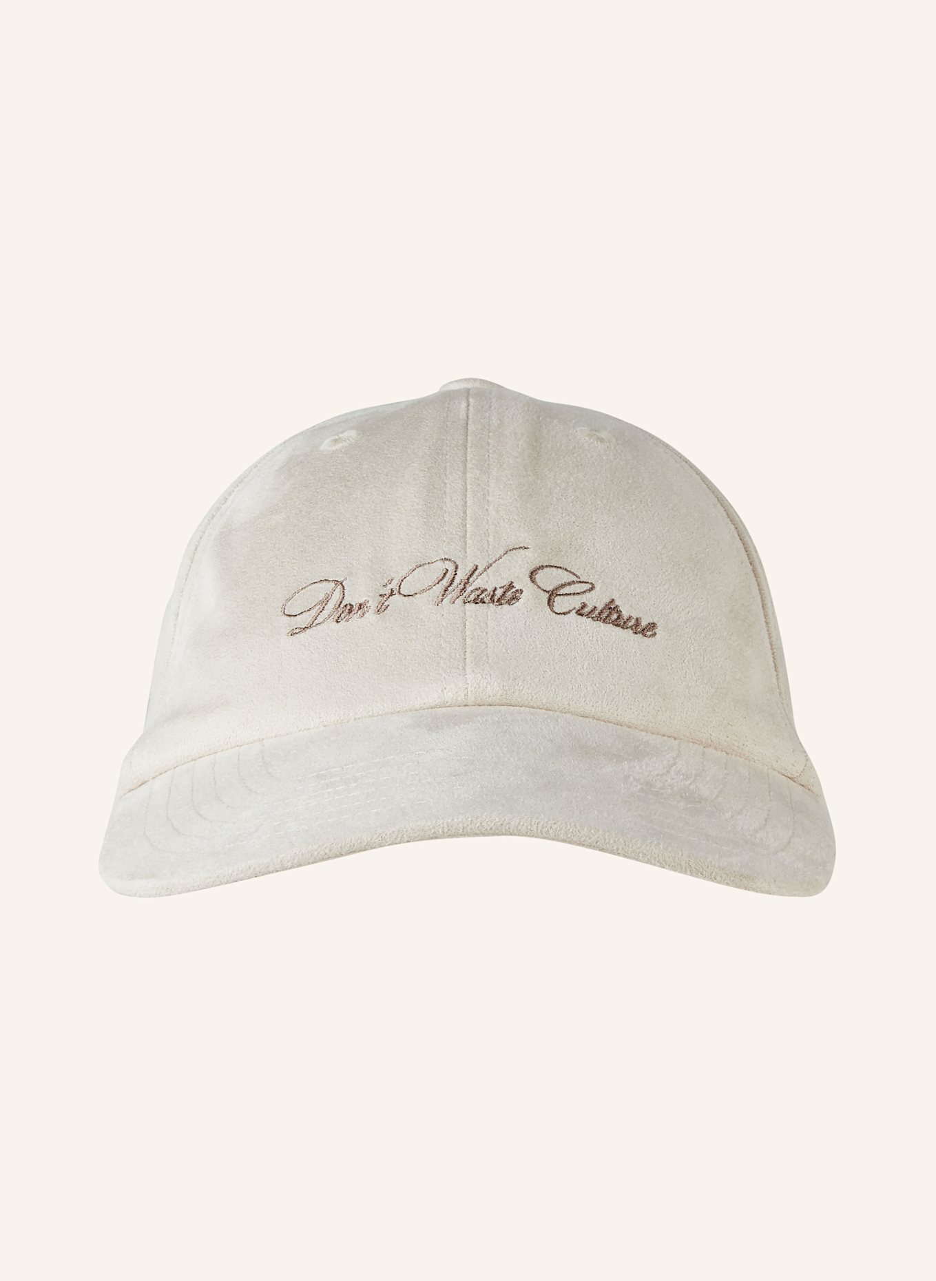 don't waste culture Cap in Lederoptik: CREME