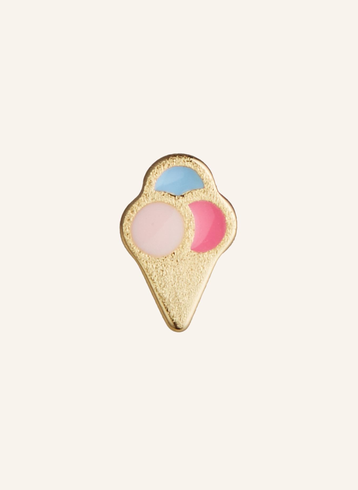 LULU Copenhagen Ohrstecker ICE CONE: GOLD / ROSA / HELLBLAU