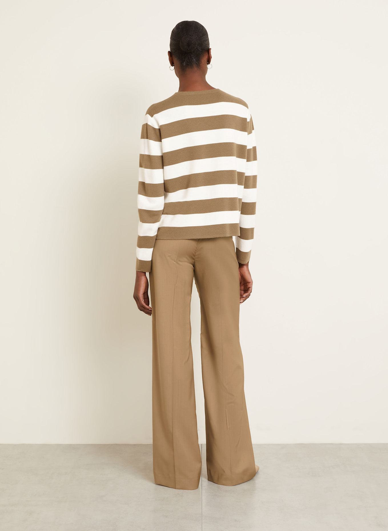 Max Mara Pullover VITERBO: ECRU / BRAUN