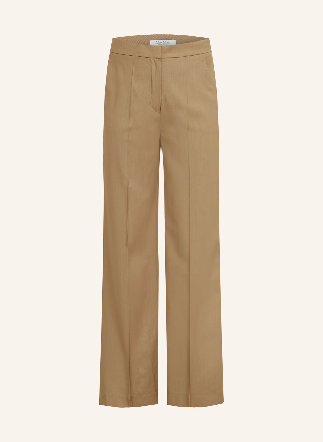 Max Mara FERNET wide leg trousers in light brown