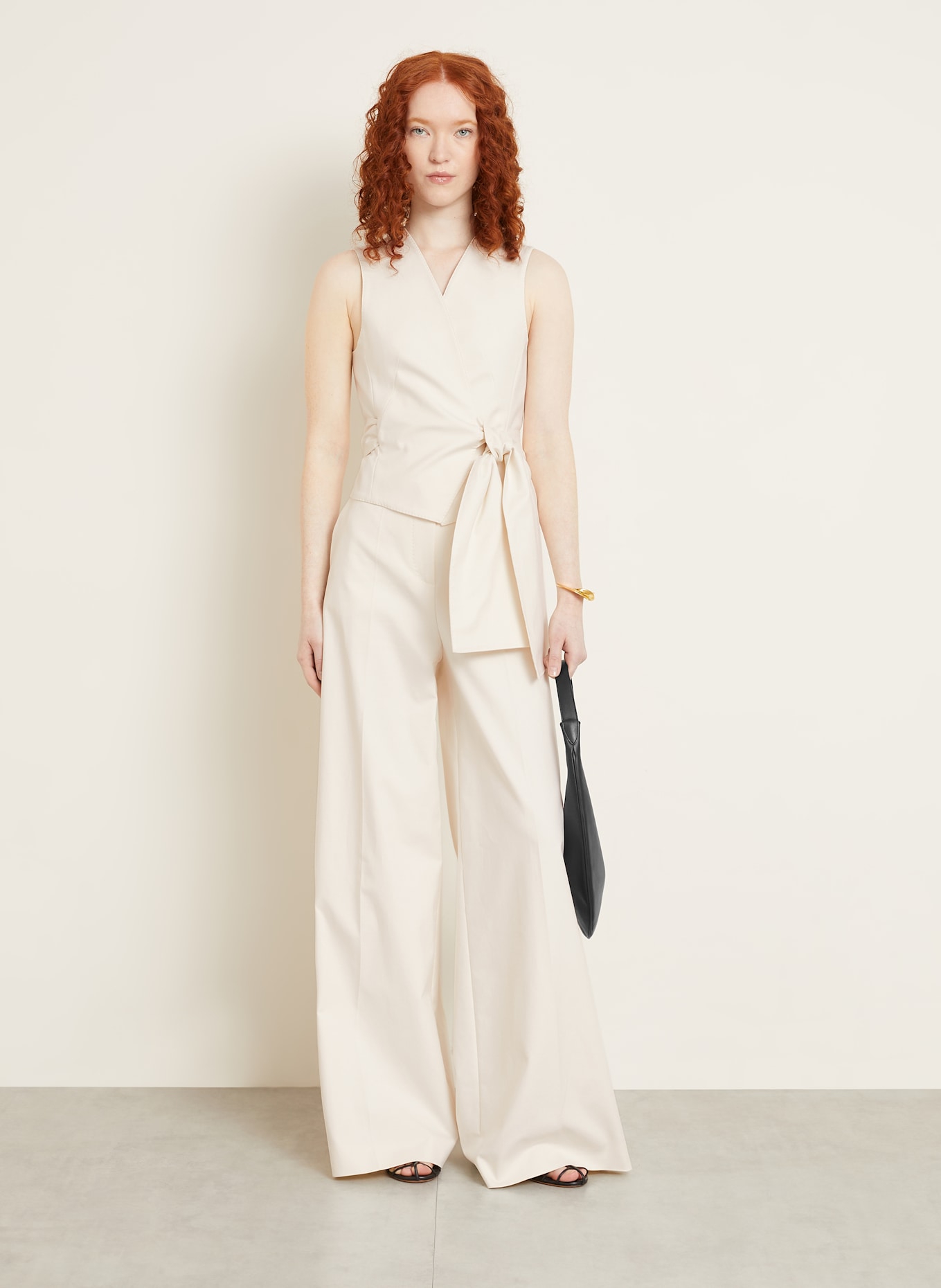 Max Mara Wickelweste ZAMPA: ECRU
