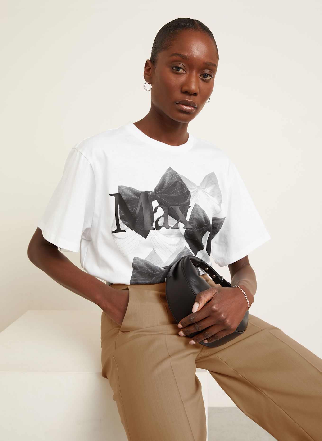 FW25【 MAX MARA 】SEQUOIA グラフィック Tシャツ FW25【 MAX MARA 】SEQUOIA グラフィック Tシャツ Max Mara T