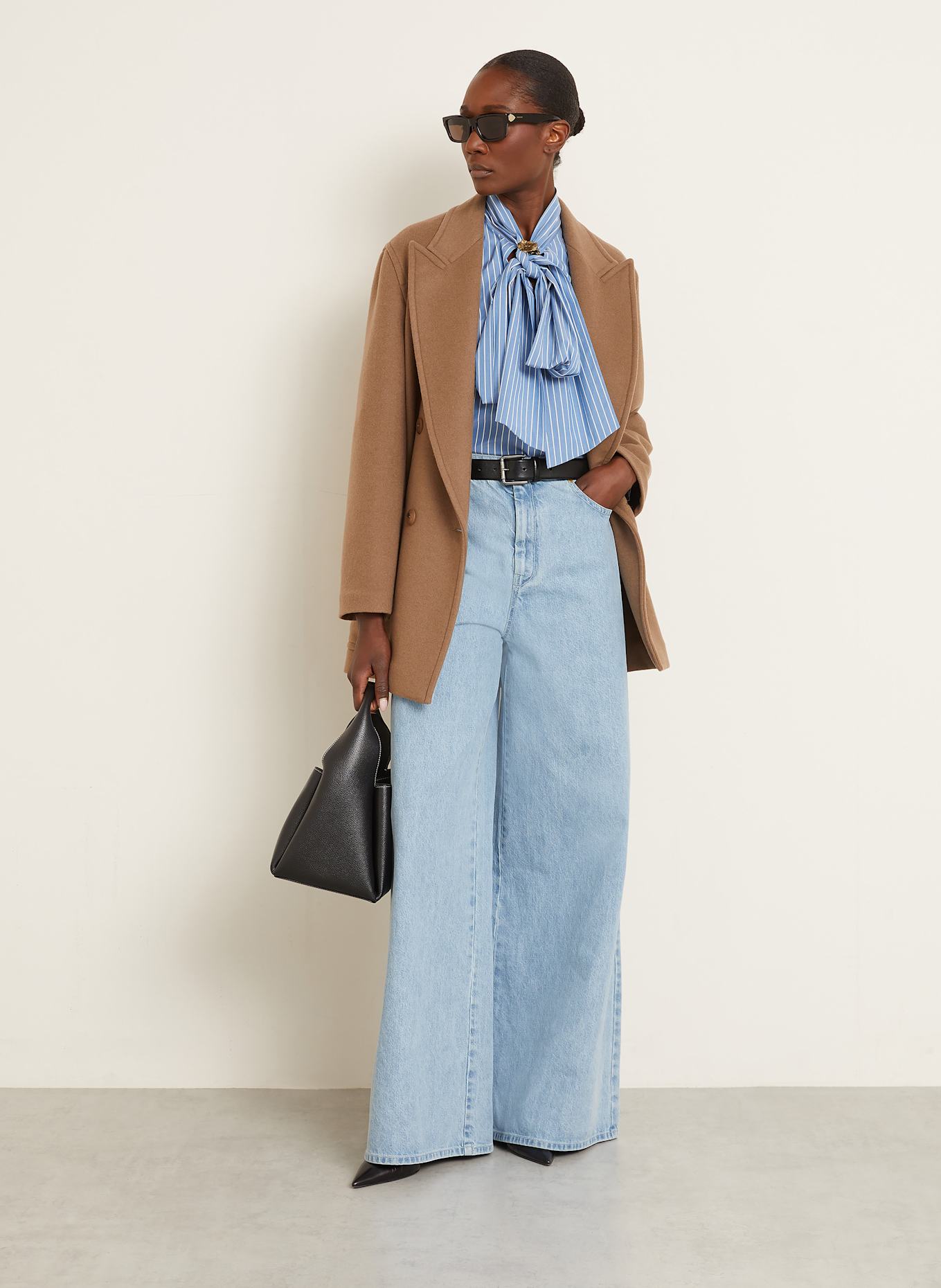 VIP【関税送料無料】希少 Max Mara Affari Wide Leg Jeans Affari high-rise wide-leg jeans in blue - Max Mara | Mytheresa