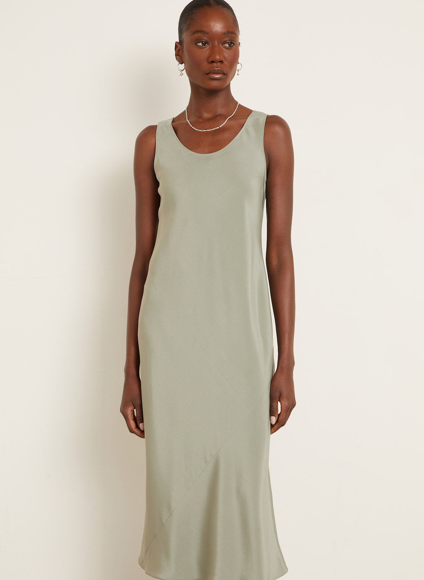 ☆MaxMara☆ クレープデシンドレス FORMOSA Max Mara FORMOSA dress in silk in olive