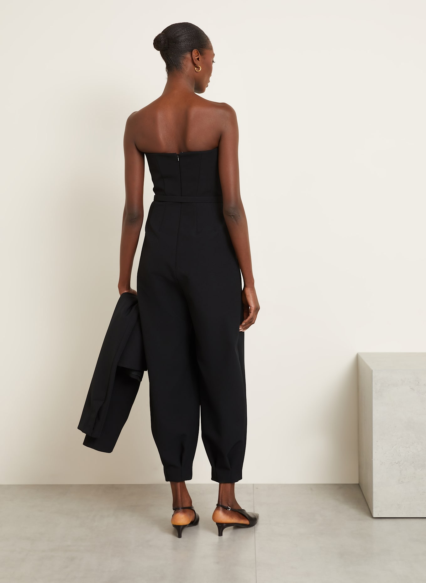 ワンピース MAX MARA Voghera satin suit Nero Max Mara Jumpsuit VOGHERA in black