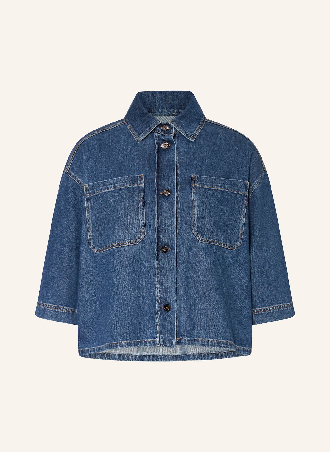 【送料&関税込】Weekend Max Mara Enza Patterned georgette dress, cornflower blue | Weekend Max Mara