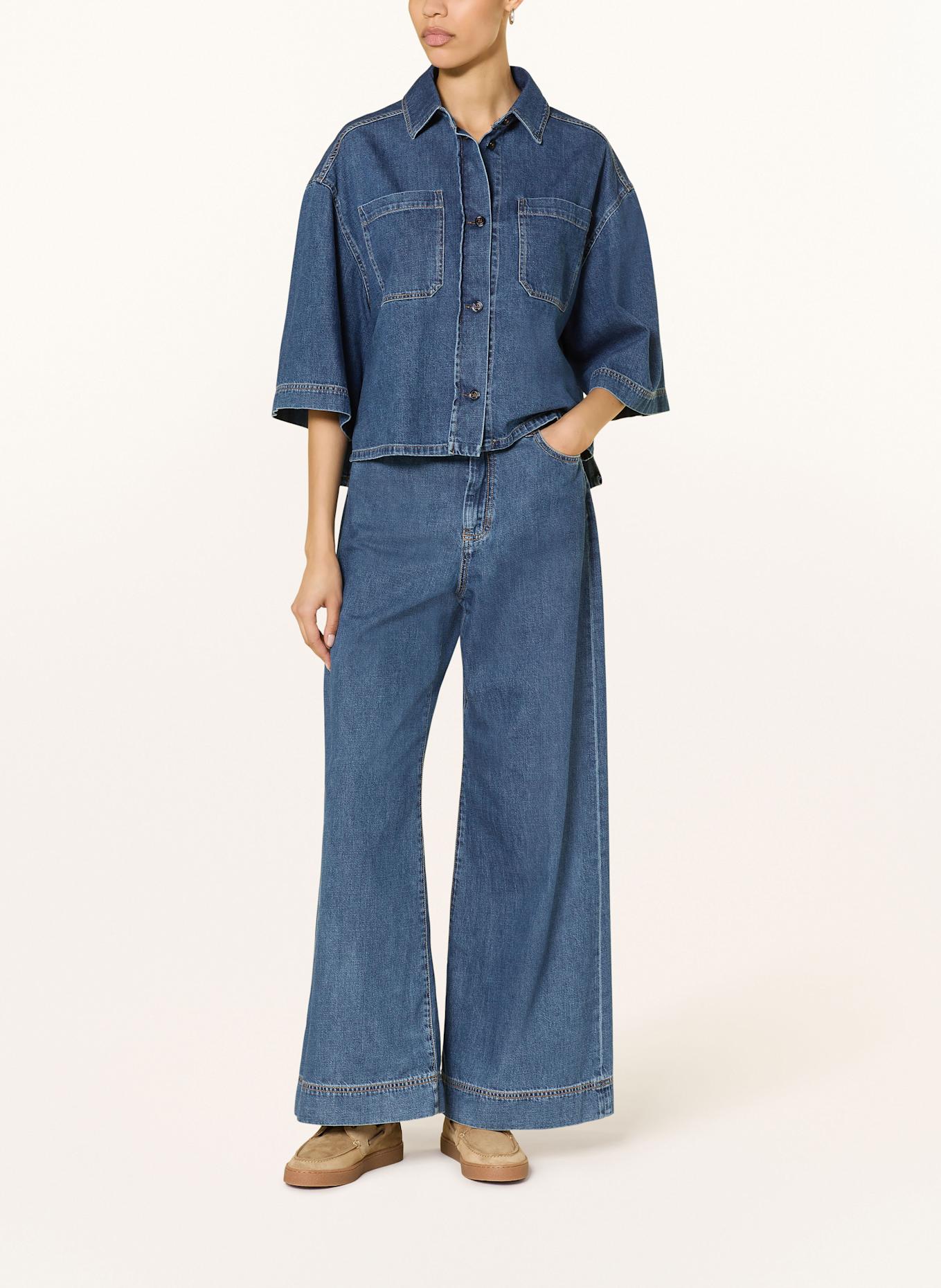 【送料&関税込】Weekend Max Mara Enza Patterned georgette dress, cornflower blue | Weekend Max Mara