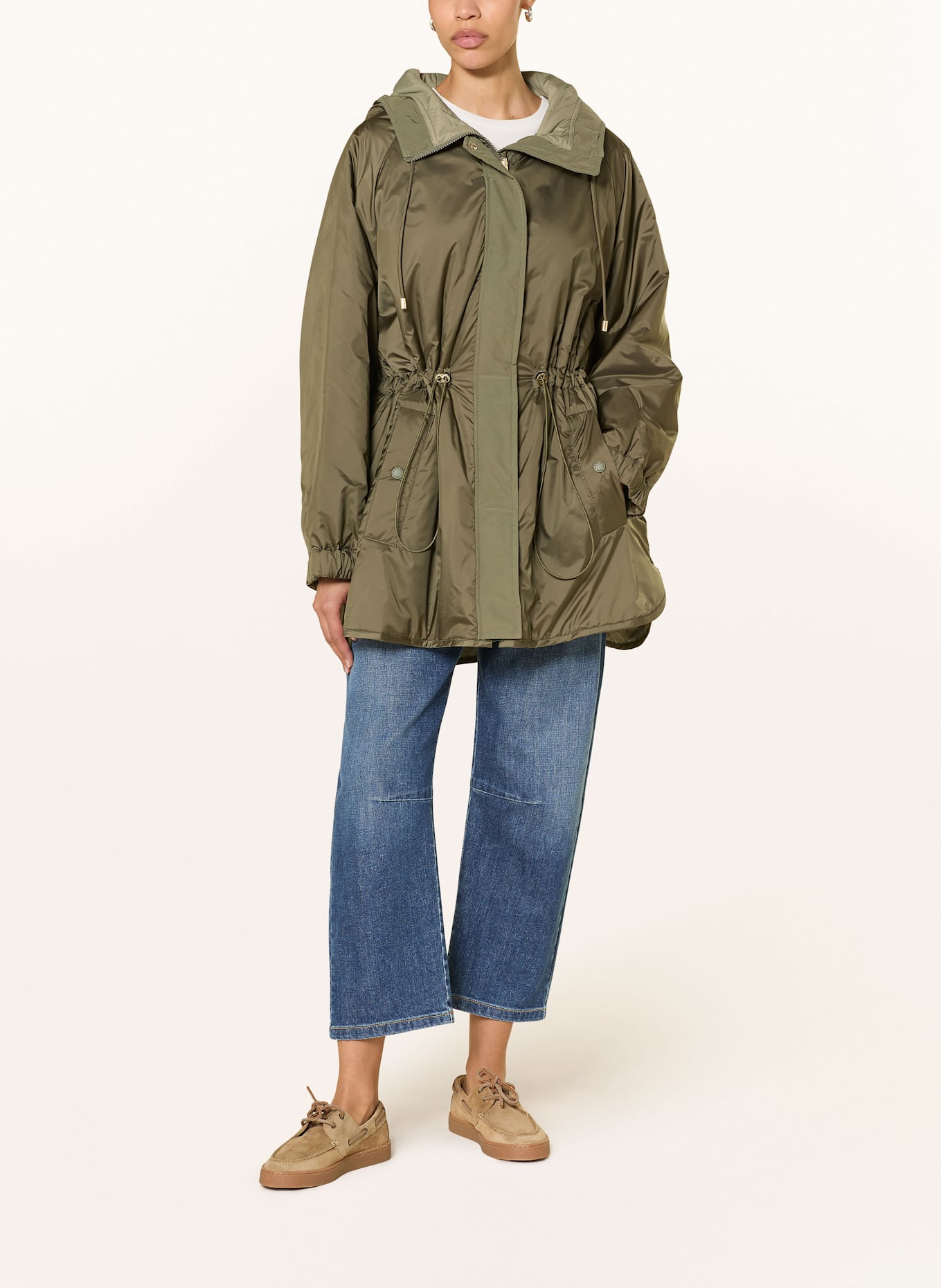 WEEKEND Max Mara ALCAMO reversible coat: KHAKI