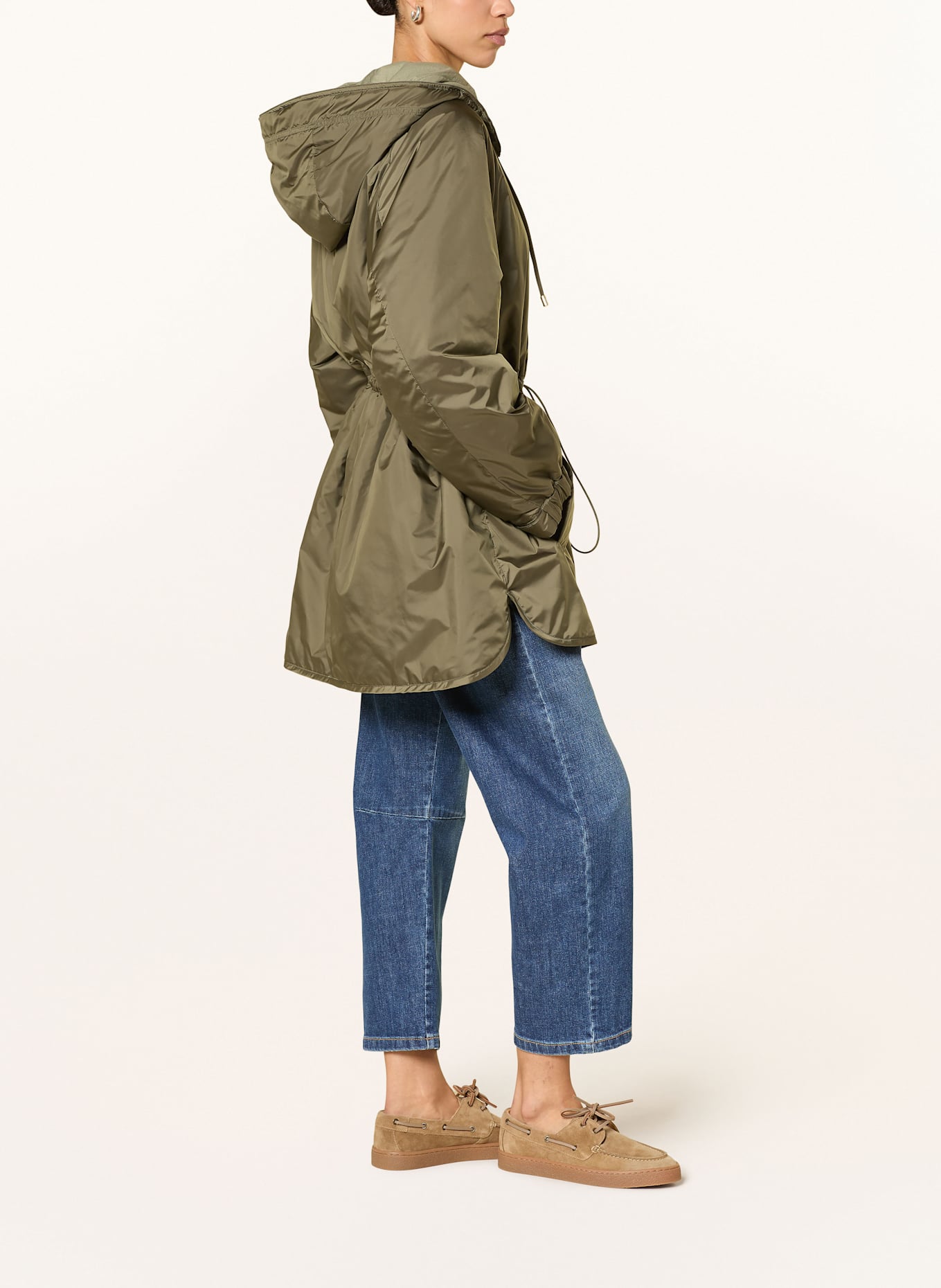 WEEKEND Max Mara ALCAMO reversible coat: KHAKI