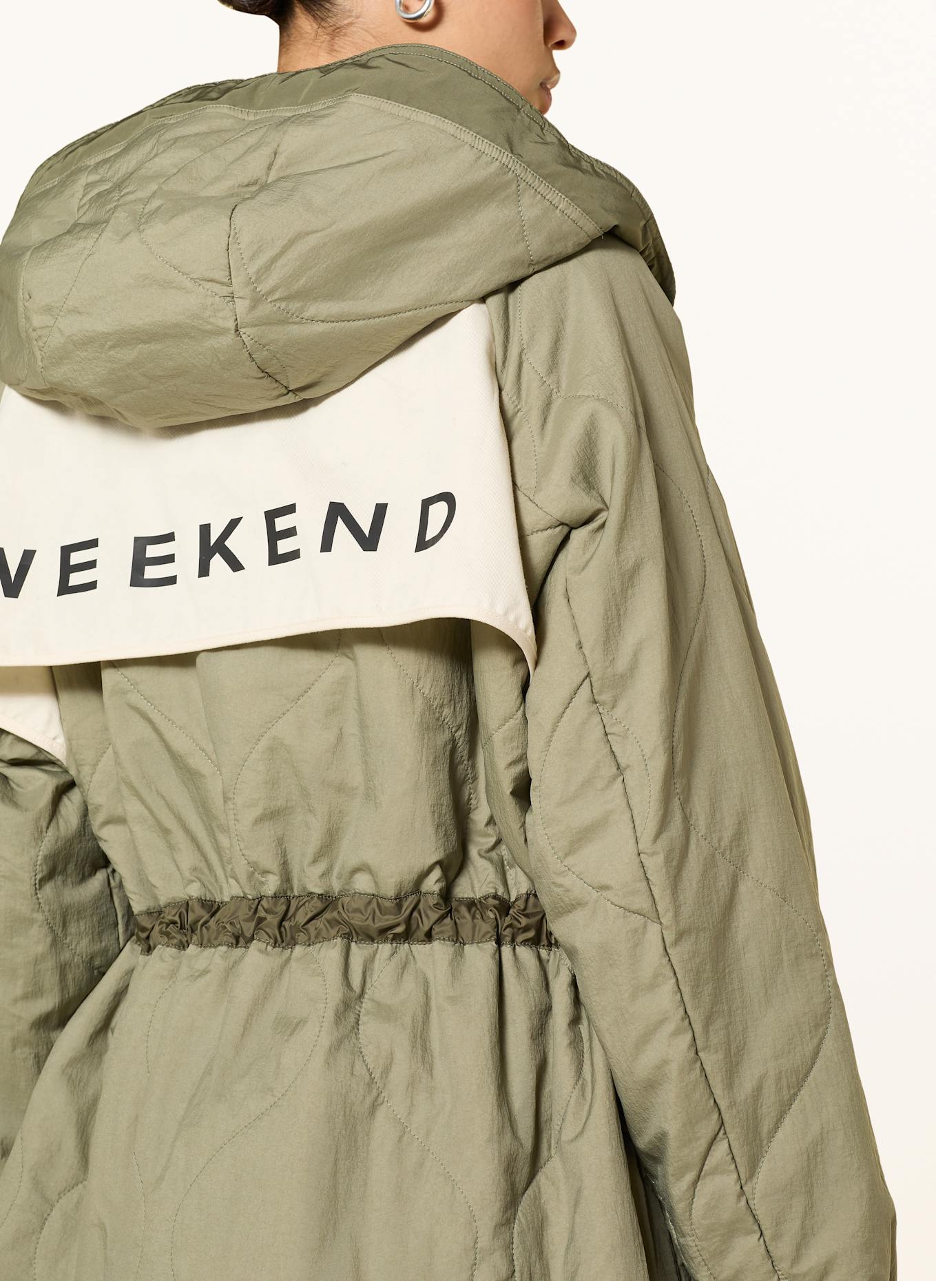 WEEKEND Max Mara ALCAMO reversible coat: KHAKI