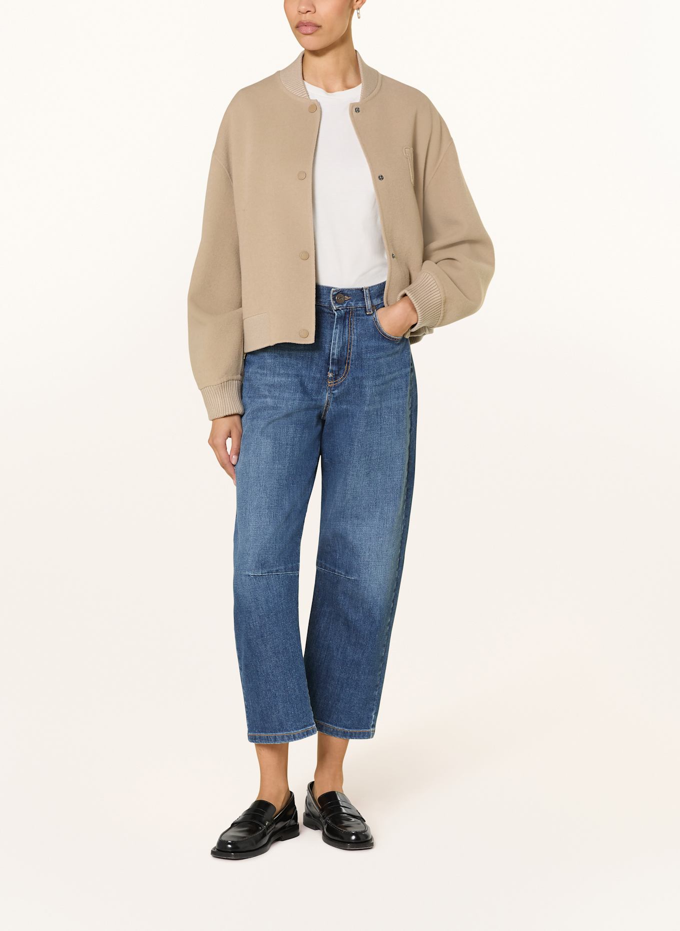 ジャケット Weekend Max Mara ZELANTE - Bomber jacket in wool blend Wool-blend bomber jacket, camel | Weekend Max Mara