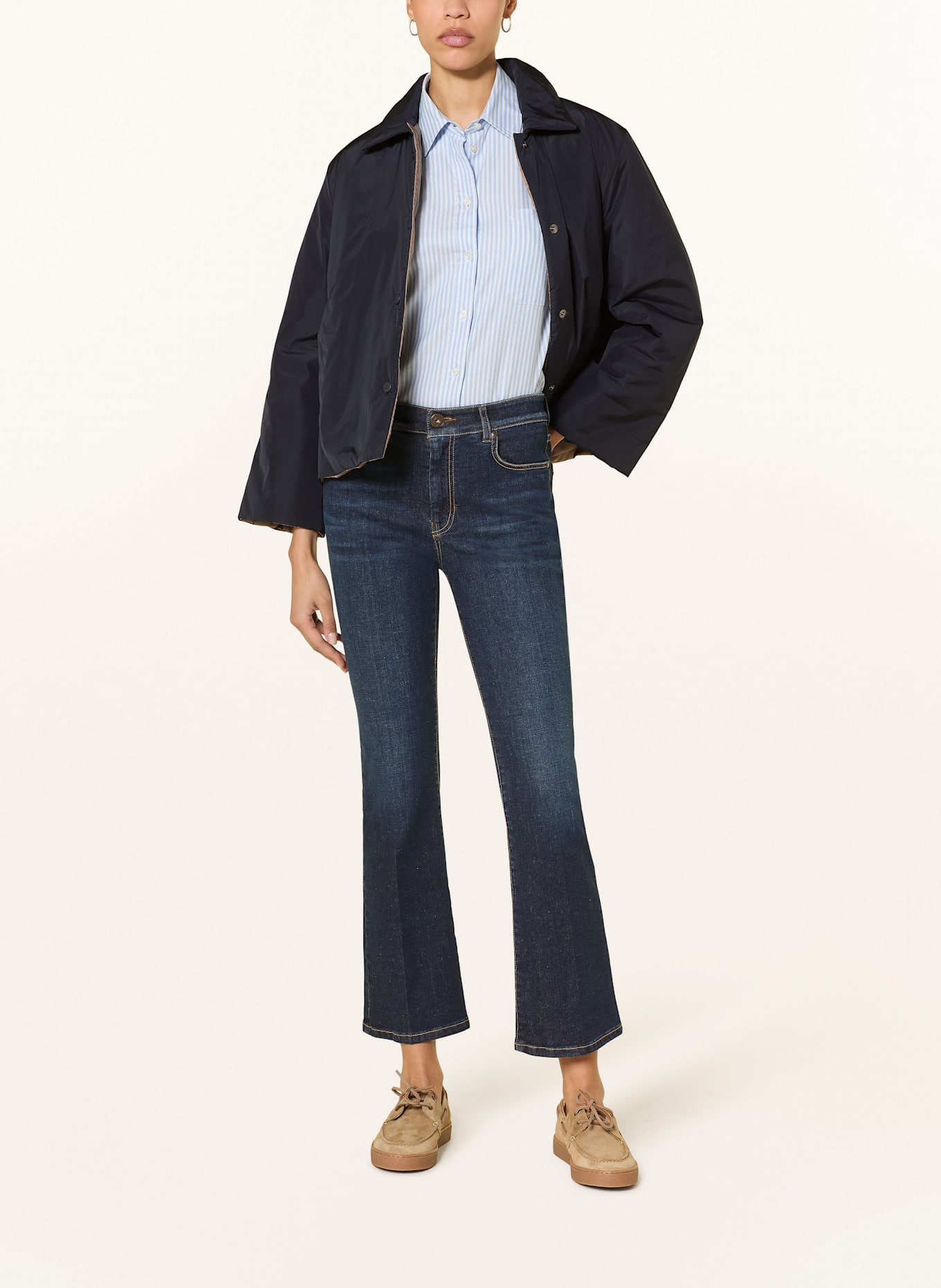 WEEKEND Max Mara Jeansy flare RAPALLO: 004 NAVY