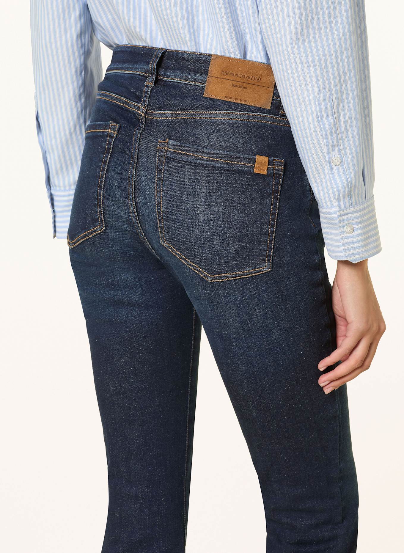 WEEKEND Max Mara Jeansy flare RAPALLO: 004 NAVY