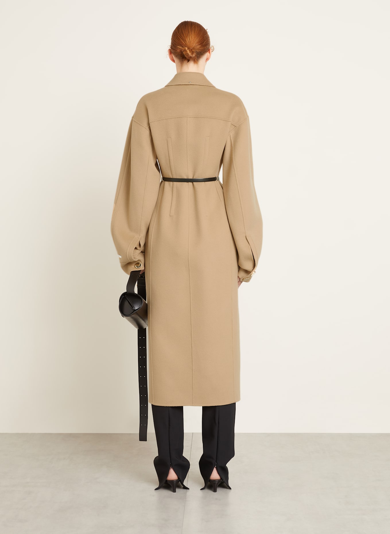 SPORTMAX Wool coat OLIO in camel
