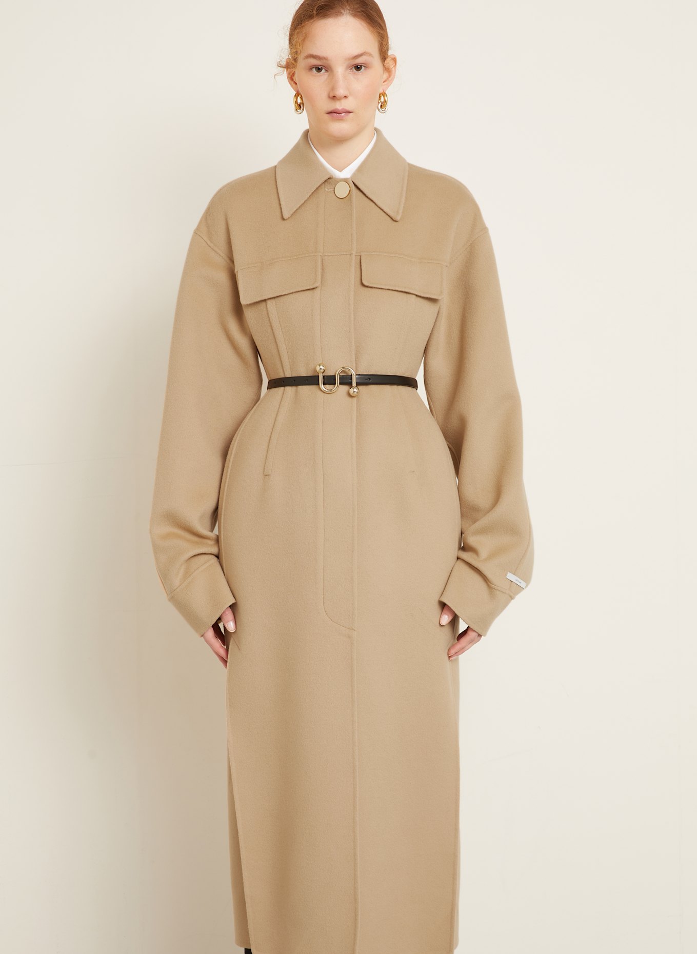 コート SPORTMAX BEIGE WOOL BLEND ADATTI COAT SportMax Beige Wool Blend Adatti Coat | italist
