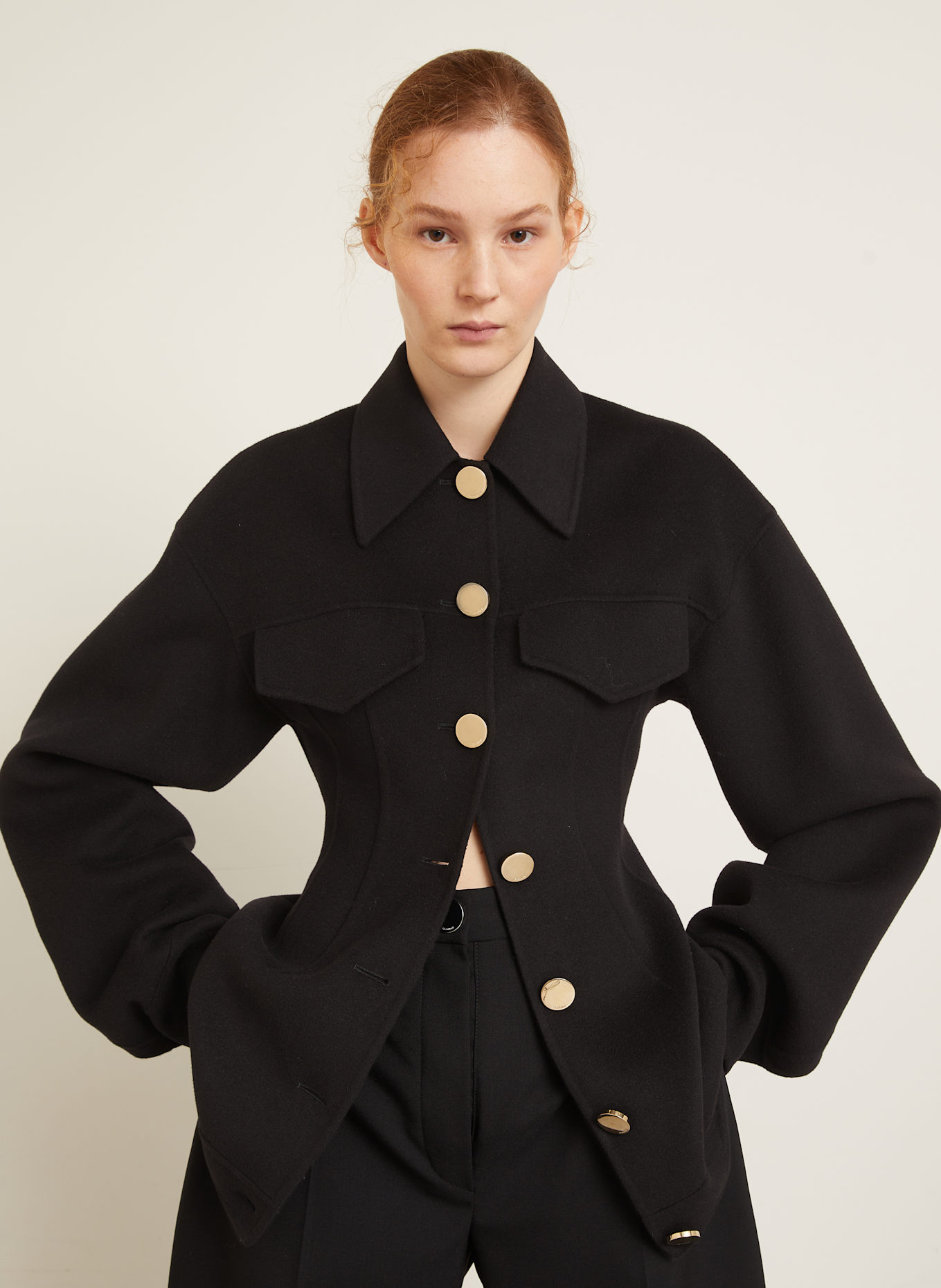 SPORTMAX Veste EGEO: NOIR