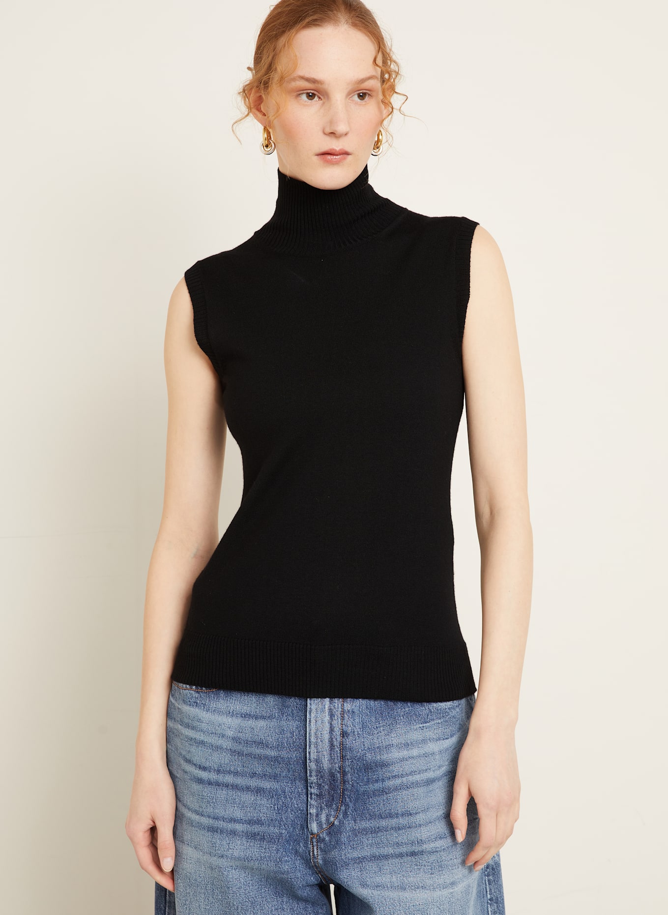 SPORTMAX Stricktop VERTIGO: SCHWARZ