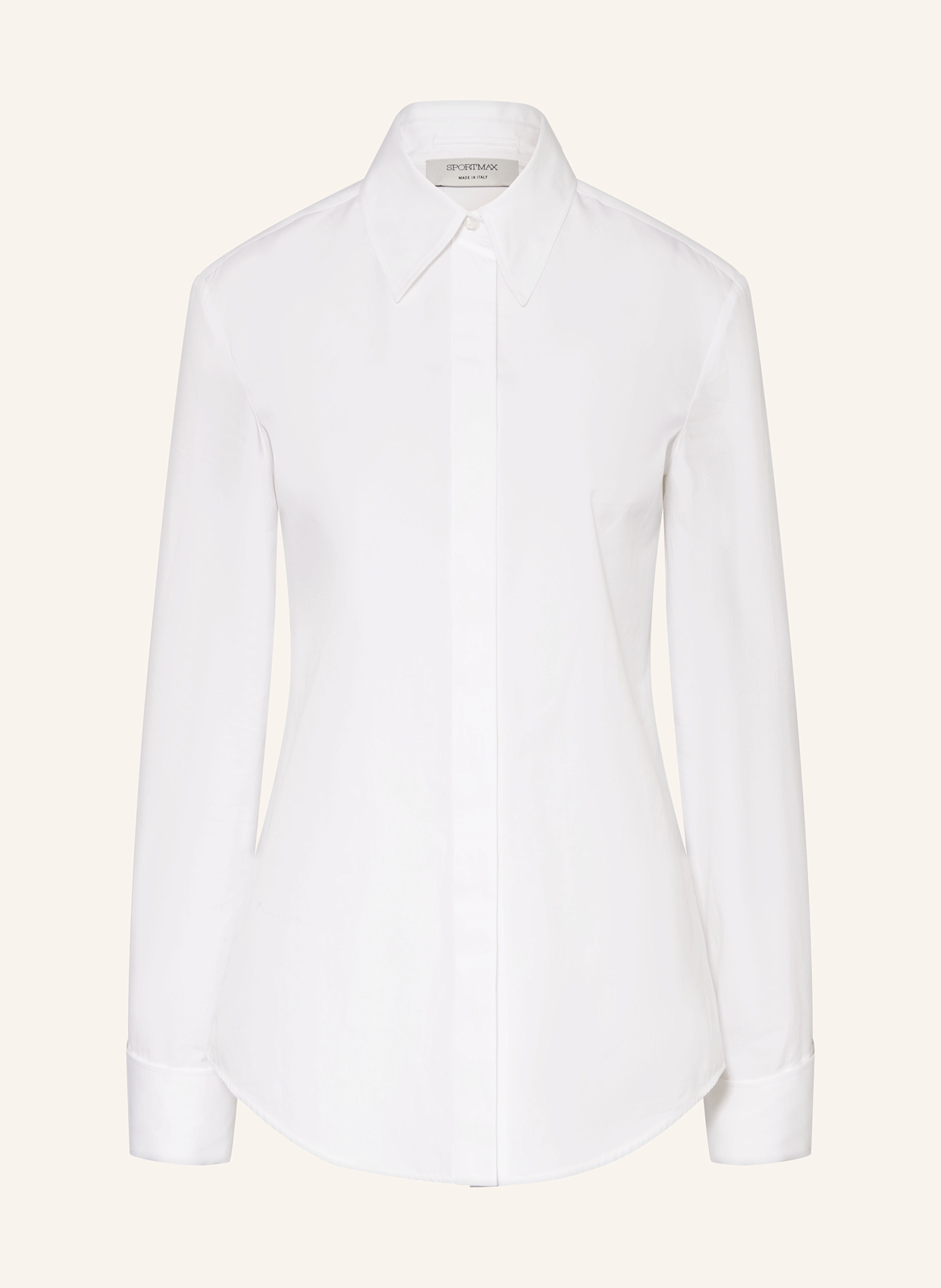 SPORTMAX Hemdbluse OSTE: WEISS