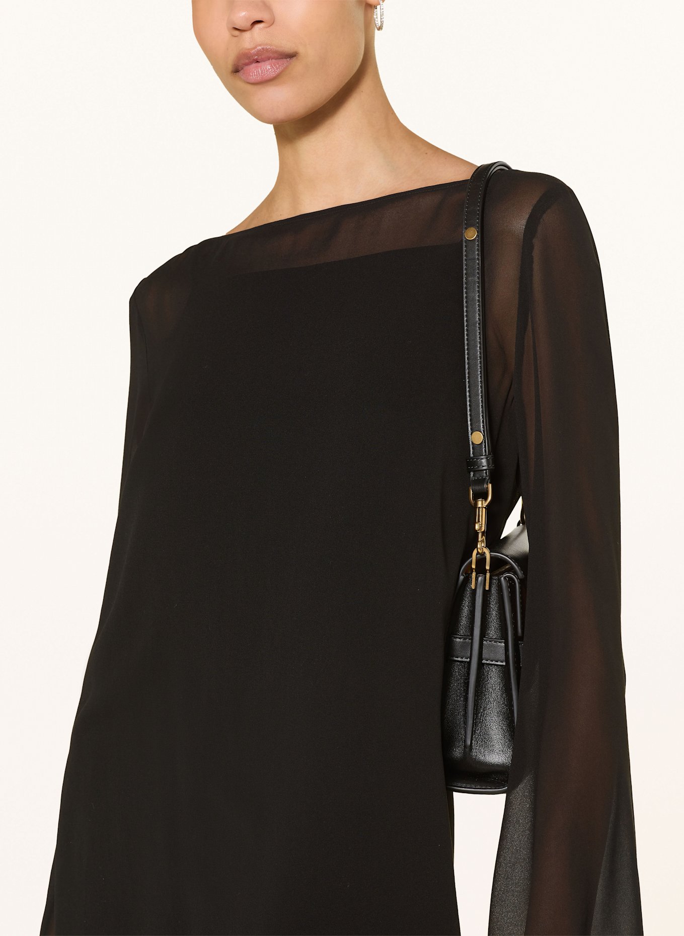 Max Mara STUDIO Seidenkleid PAGGI: SCHWARZ