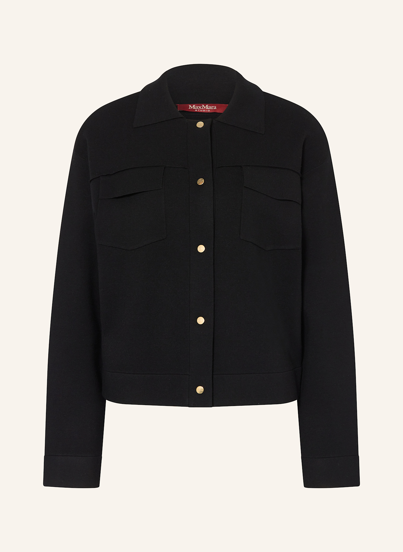Max Mara STUDIO Strickjacke ZUM: SCHWARZ