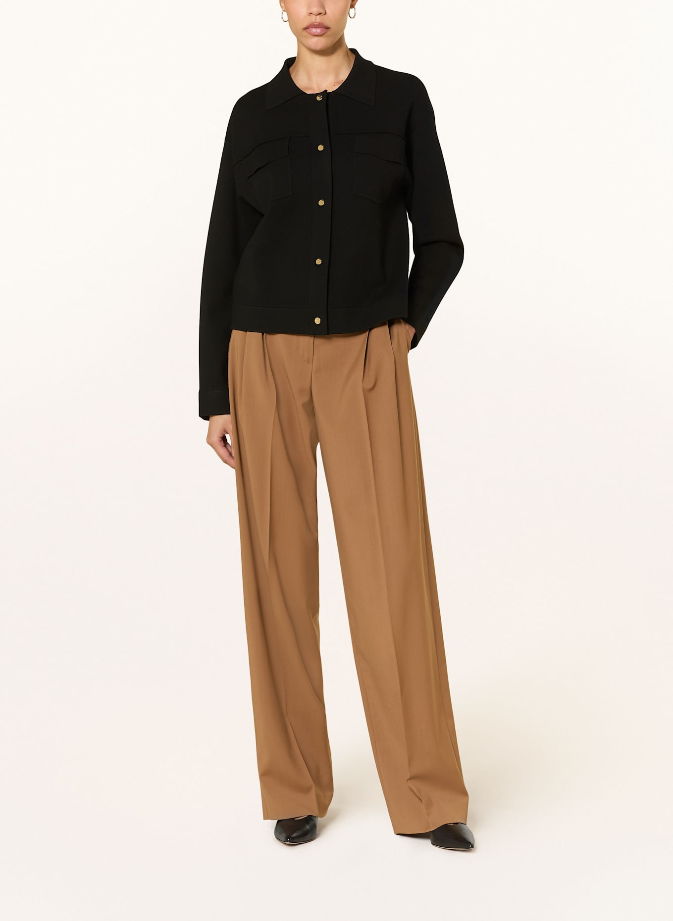 Max Mara STUDIO Strickjacke ZUM: SCHWARZ