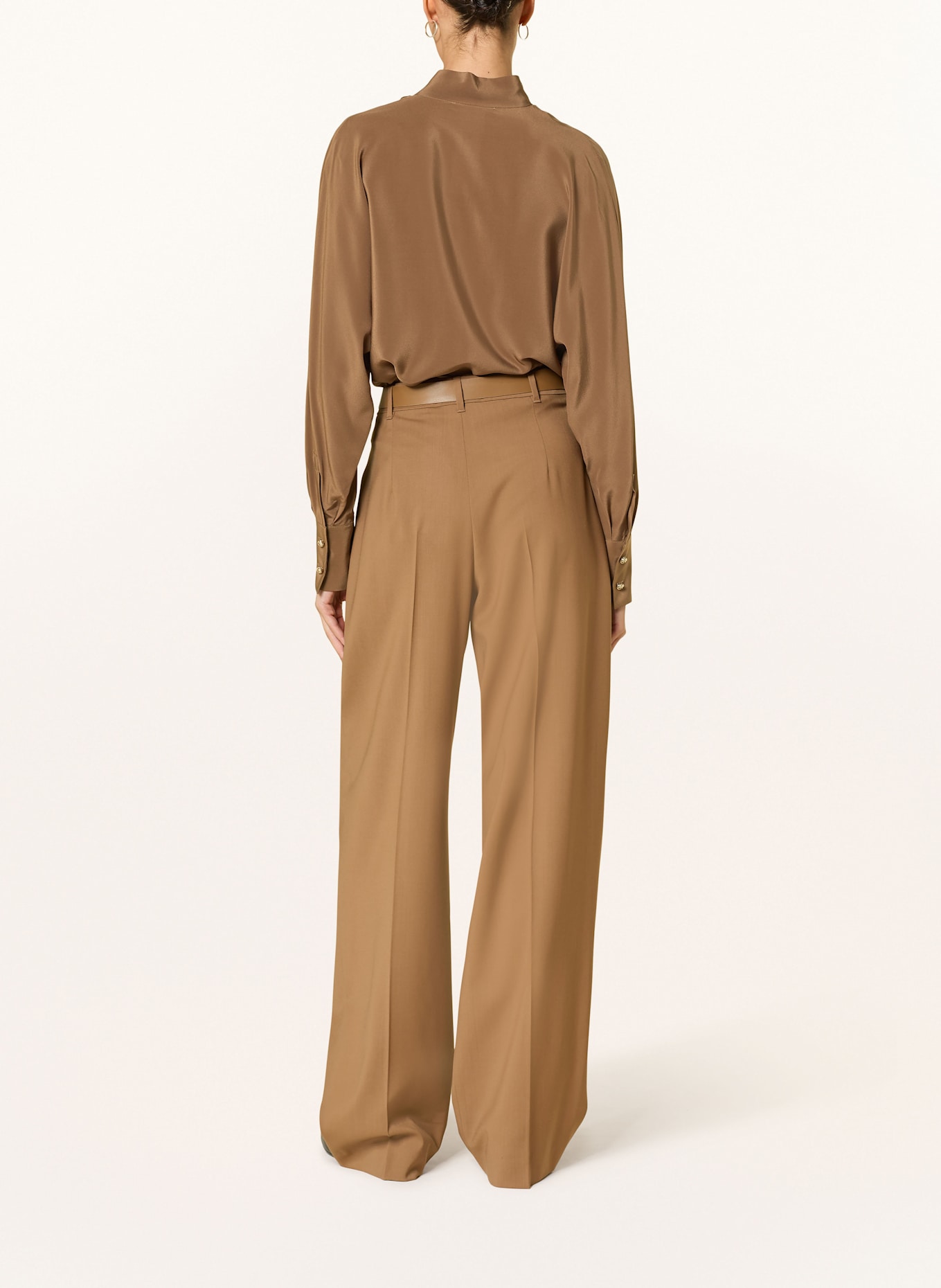 Max Mara STUDIO Spodnie marlena BERGAMO: BRĄZOWY