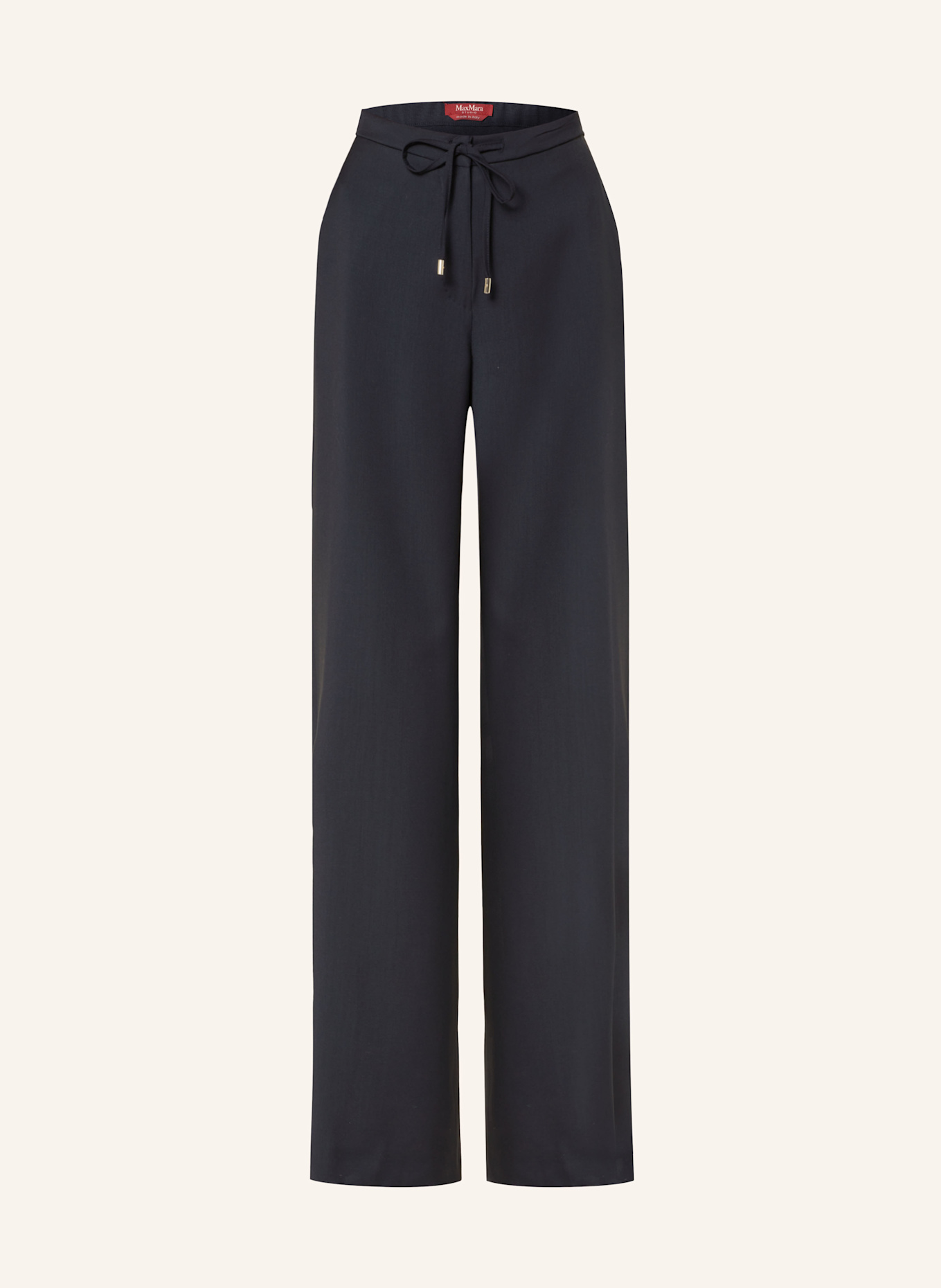 Max Mara STUDIO BERARD wide leg trousers in dark blue