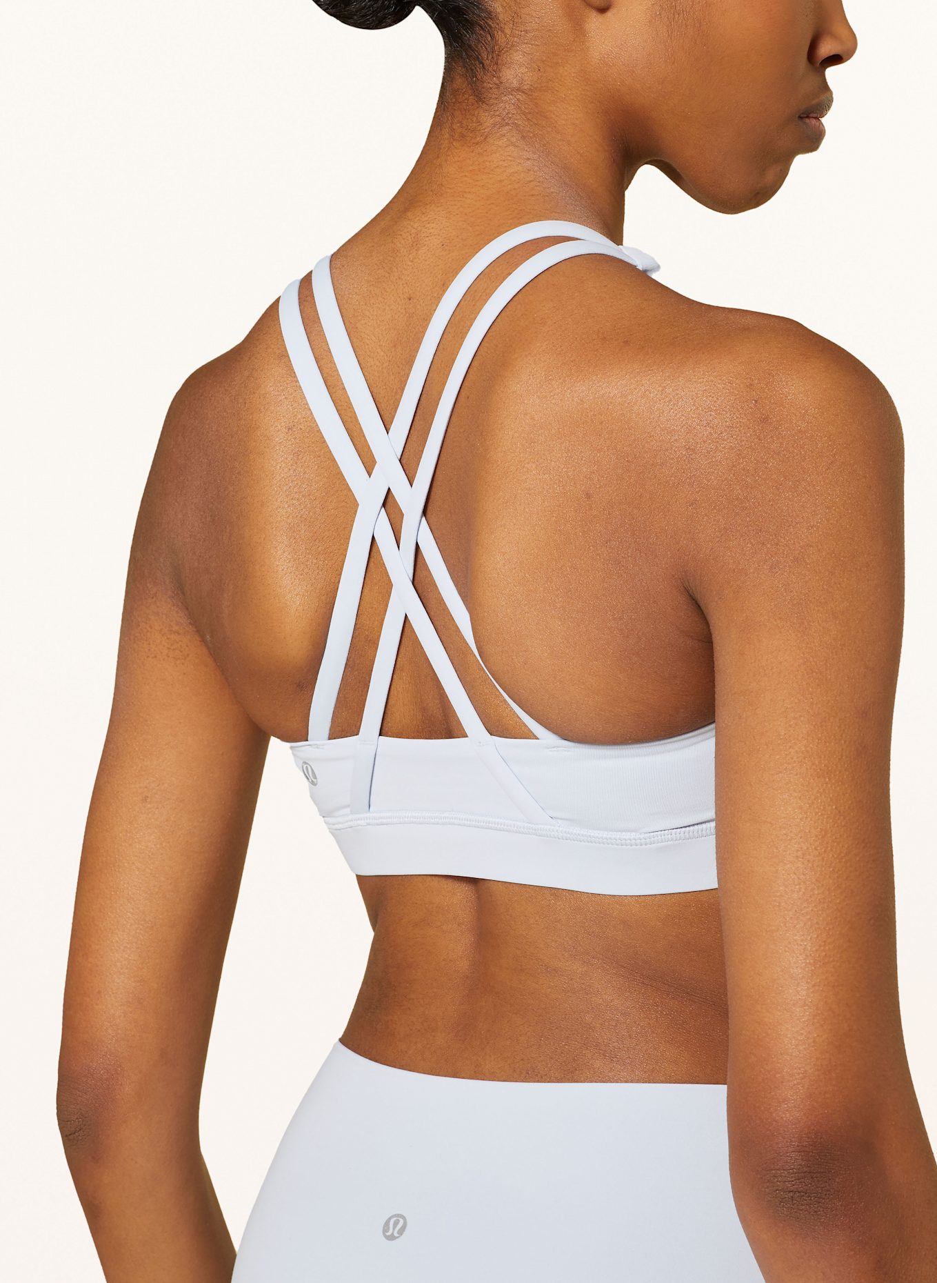 lululemon ENERGY sports bra: LIGHT BLUE